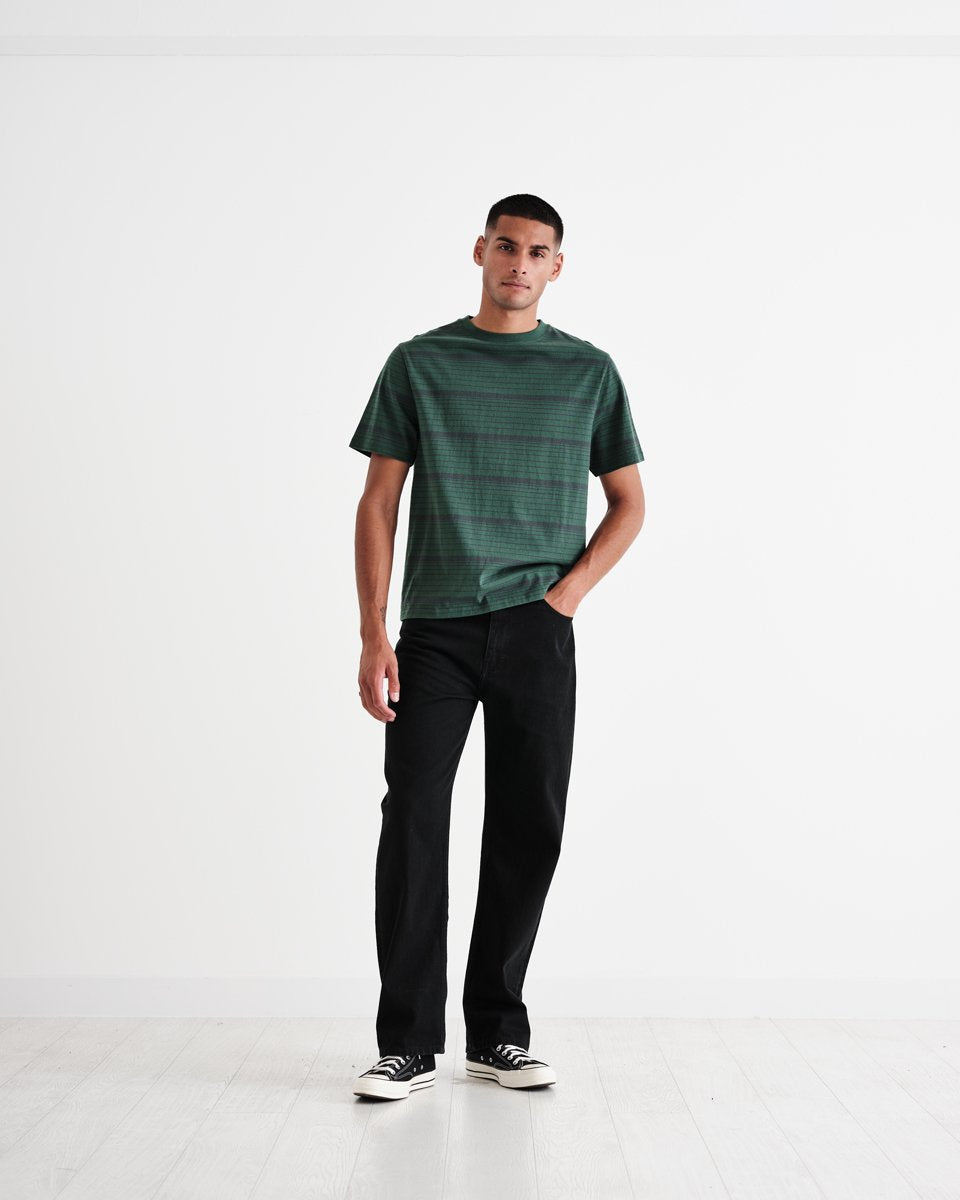 DEAN SS TEE - GRN/NVY