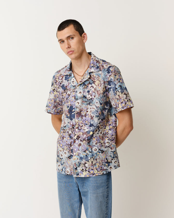 DIDCOT SS SHIRT MONET - BLUE