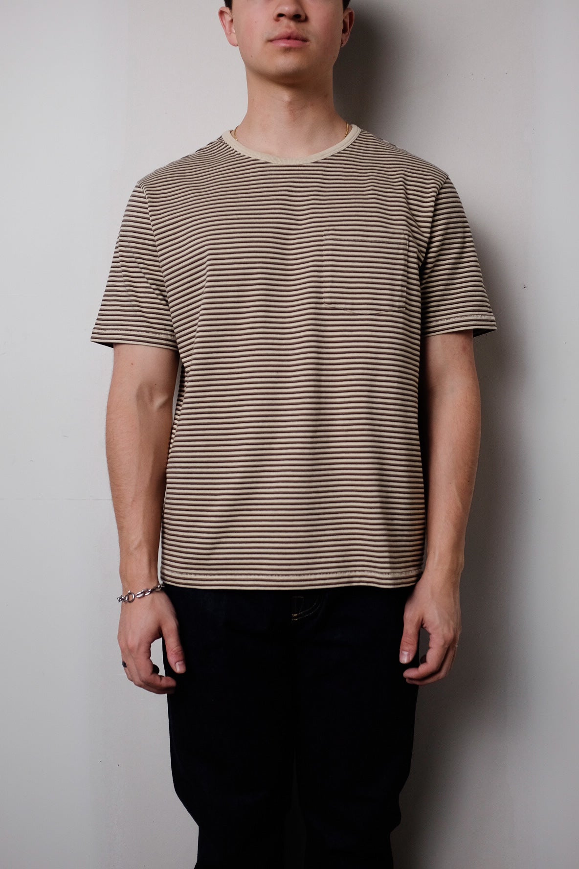 NATURAL STRIPE T-SHIRT