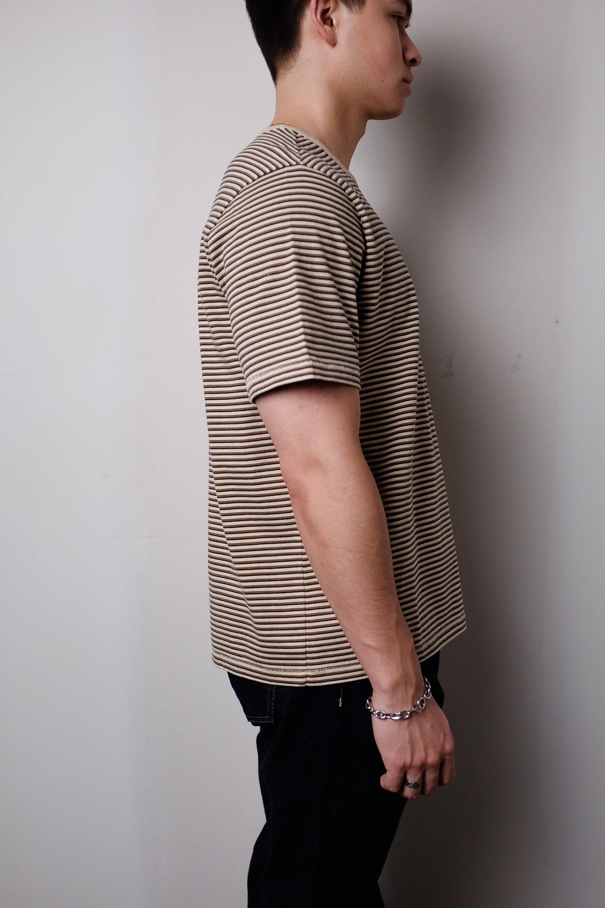 NATURAL STRIPE T-SHIRT