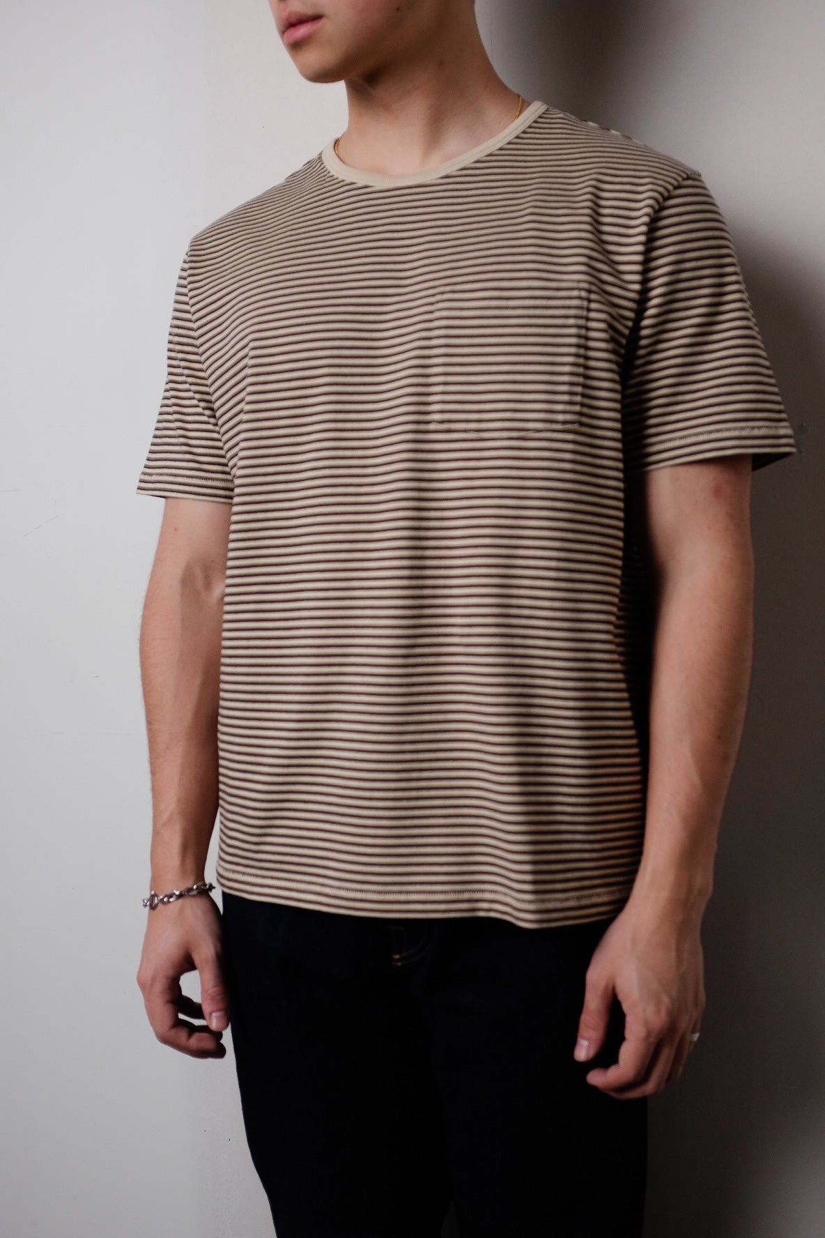 NATURAL STRIPE T-SHIRT