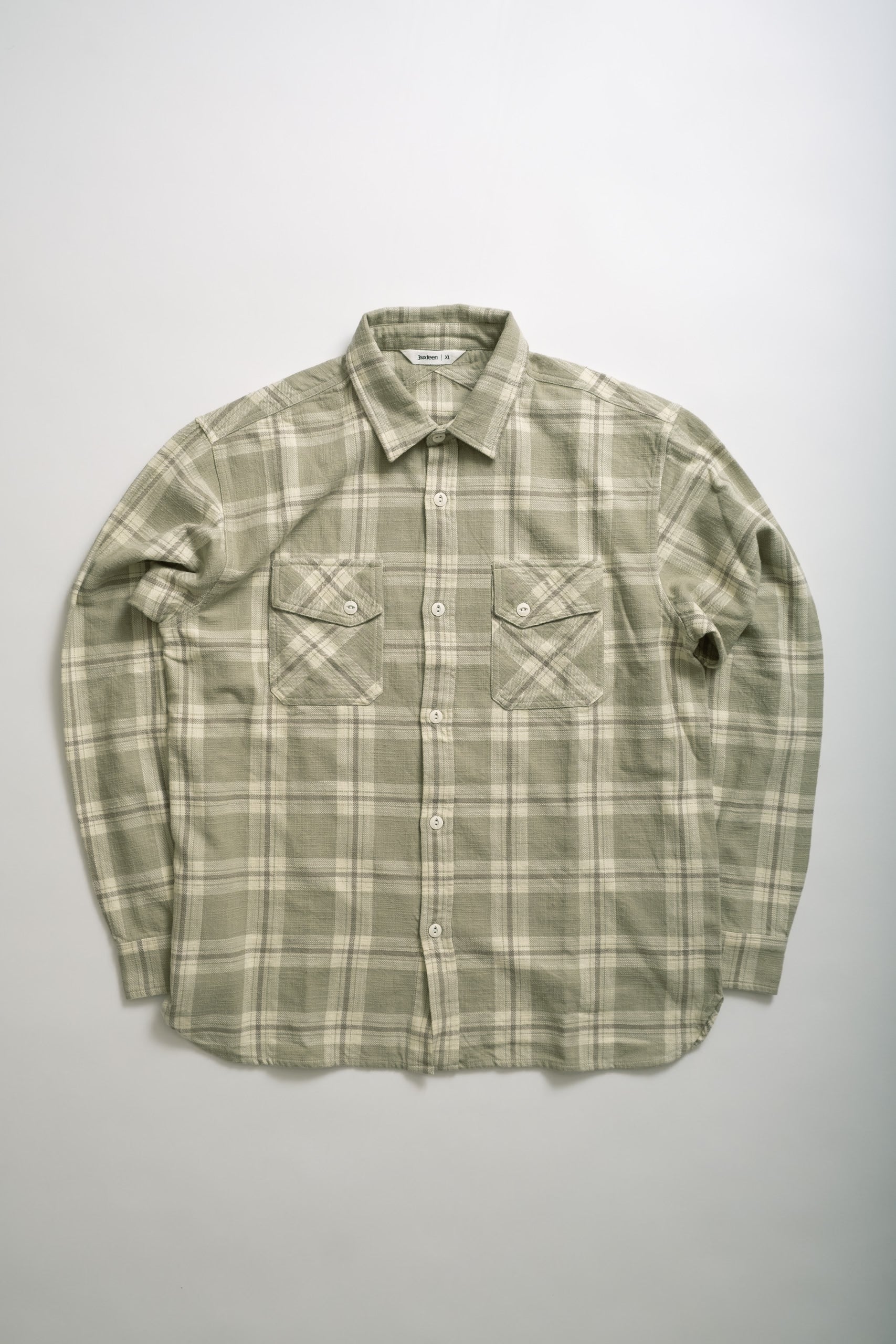 CROSSCUT FLANNEL - SEAFOAM