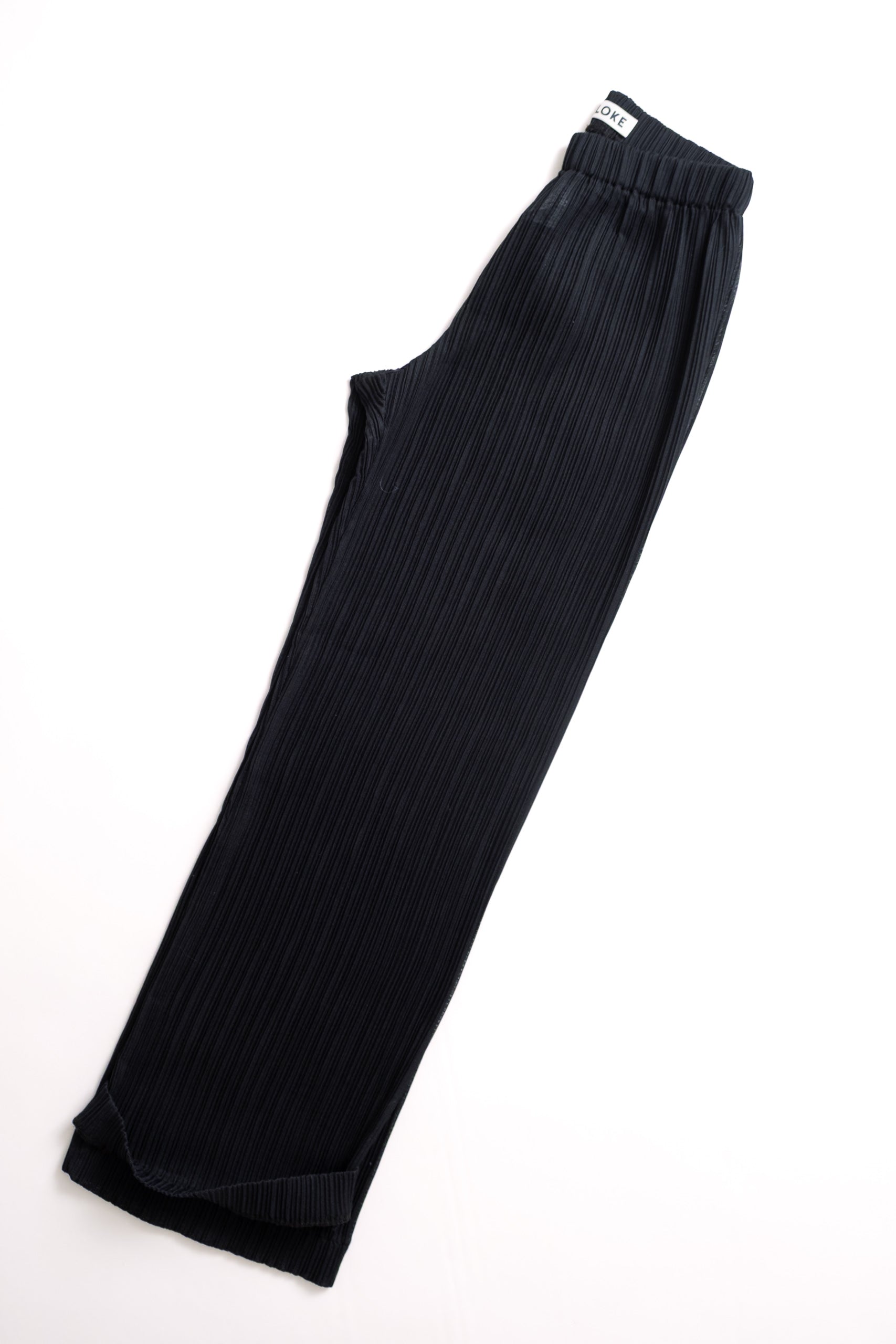 TRACE CRINKLE PANT - BLACK