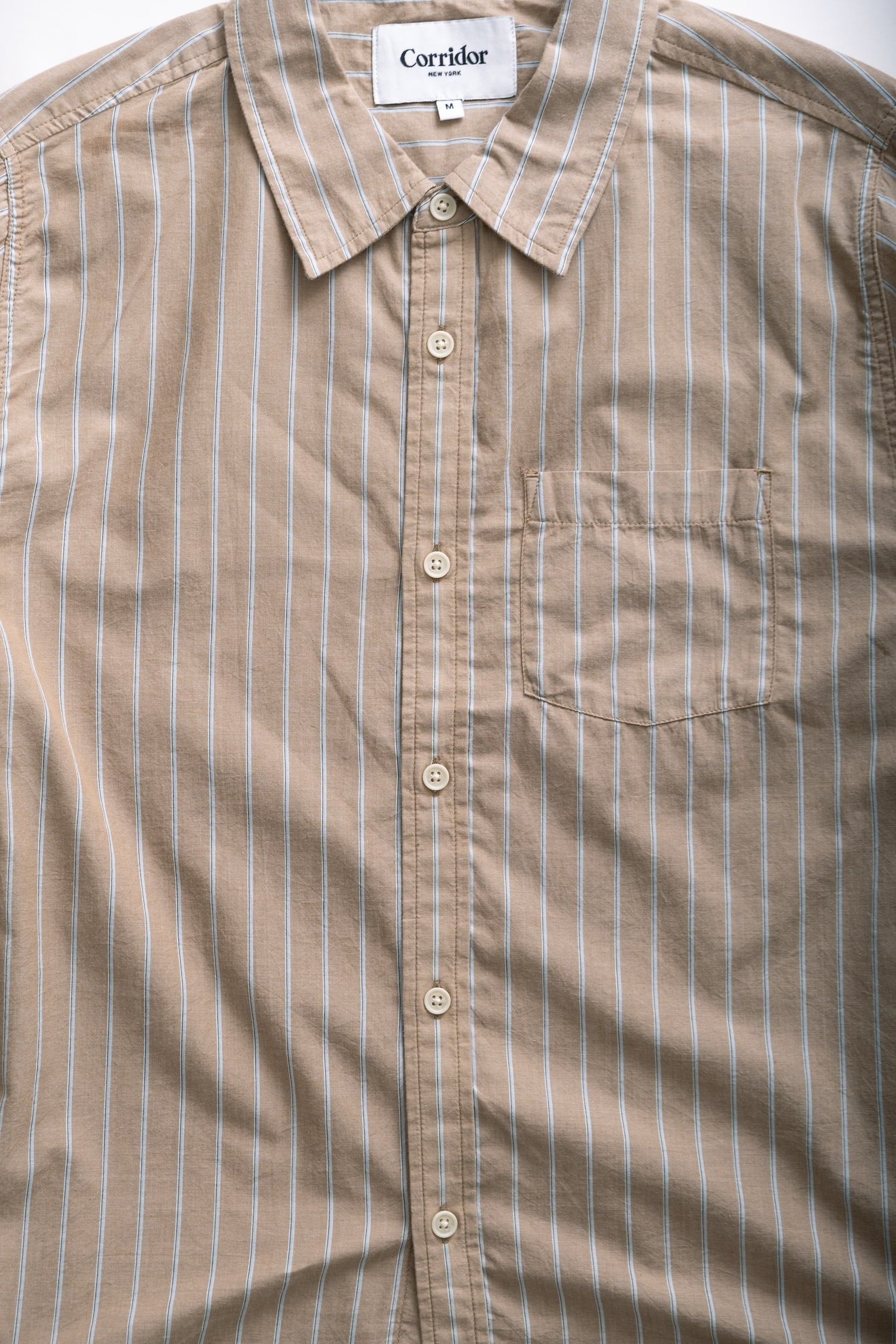 TAN STRIPE LS