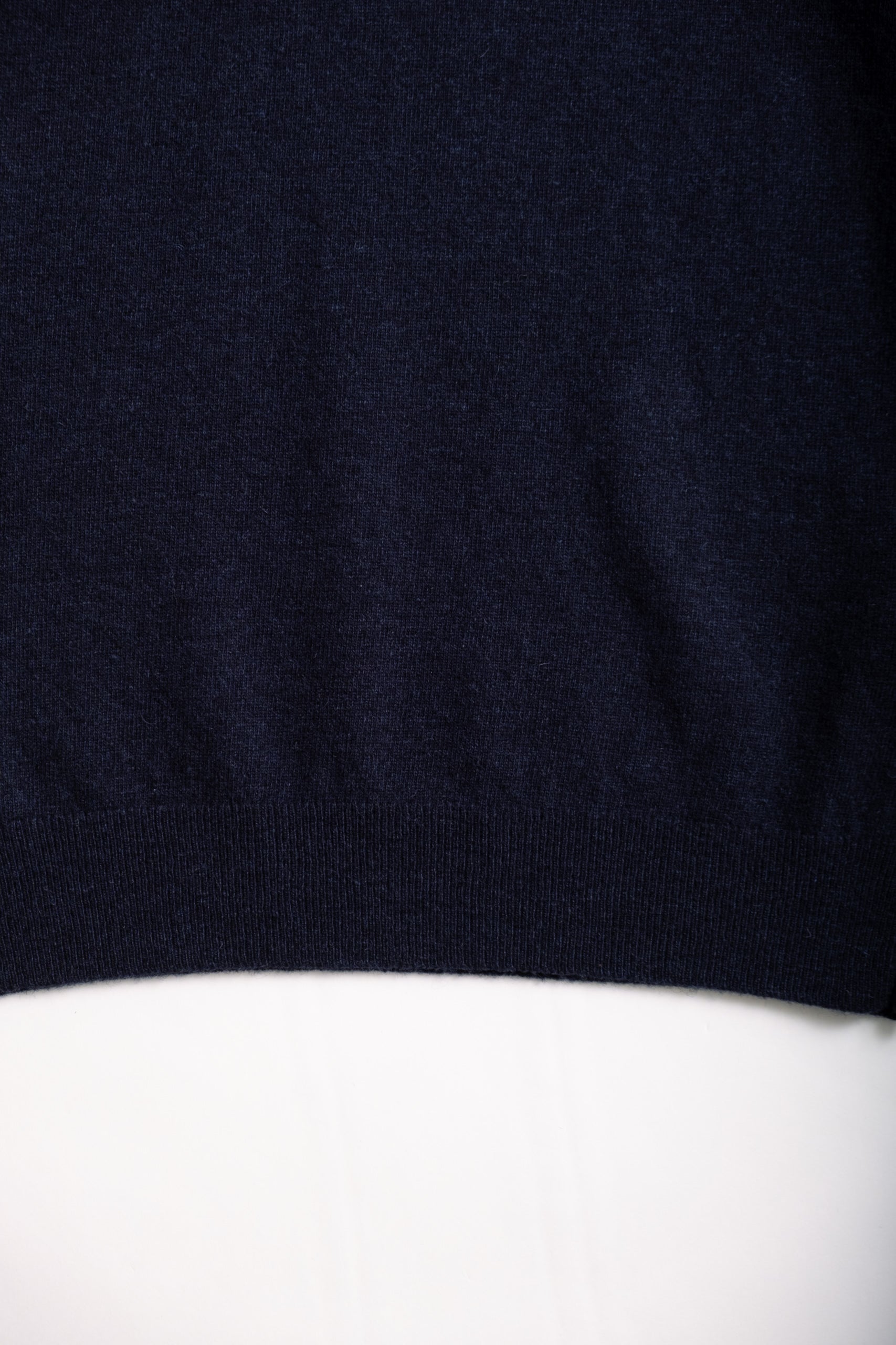 WOOL POLO - NAVY