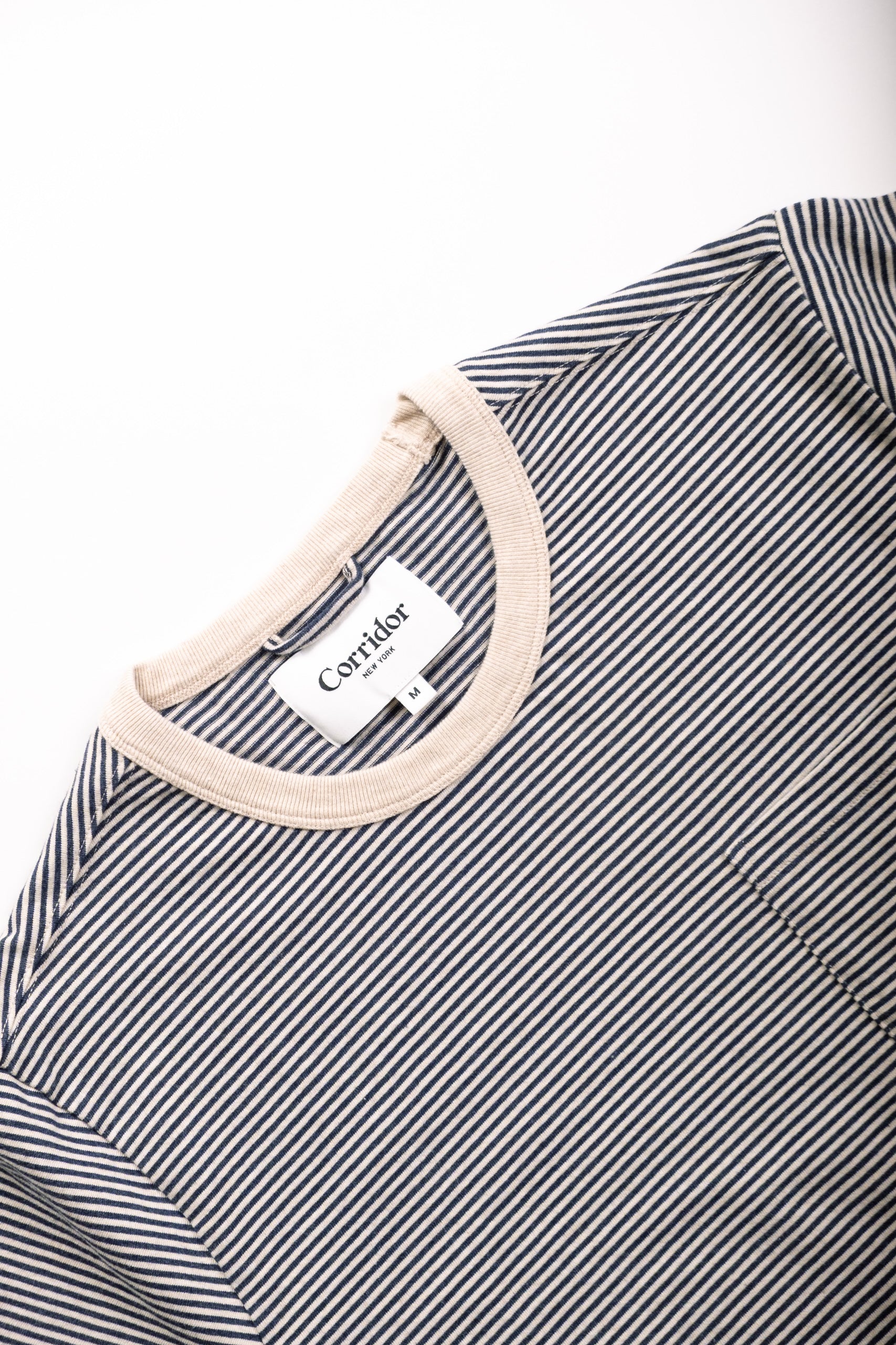 STRIPE TEE - NAVY