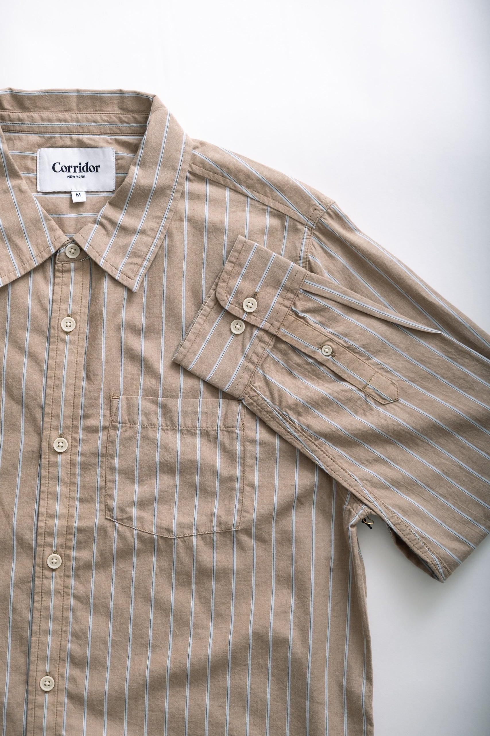TAN STRIPE LS