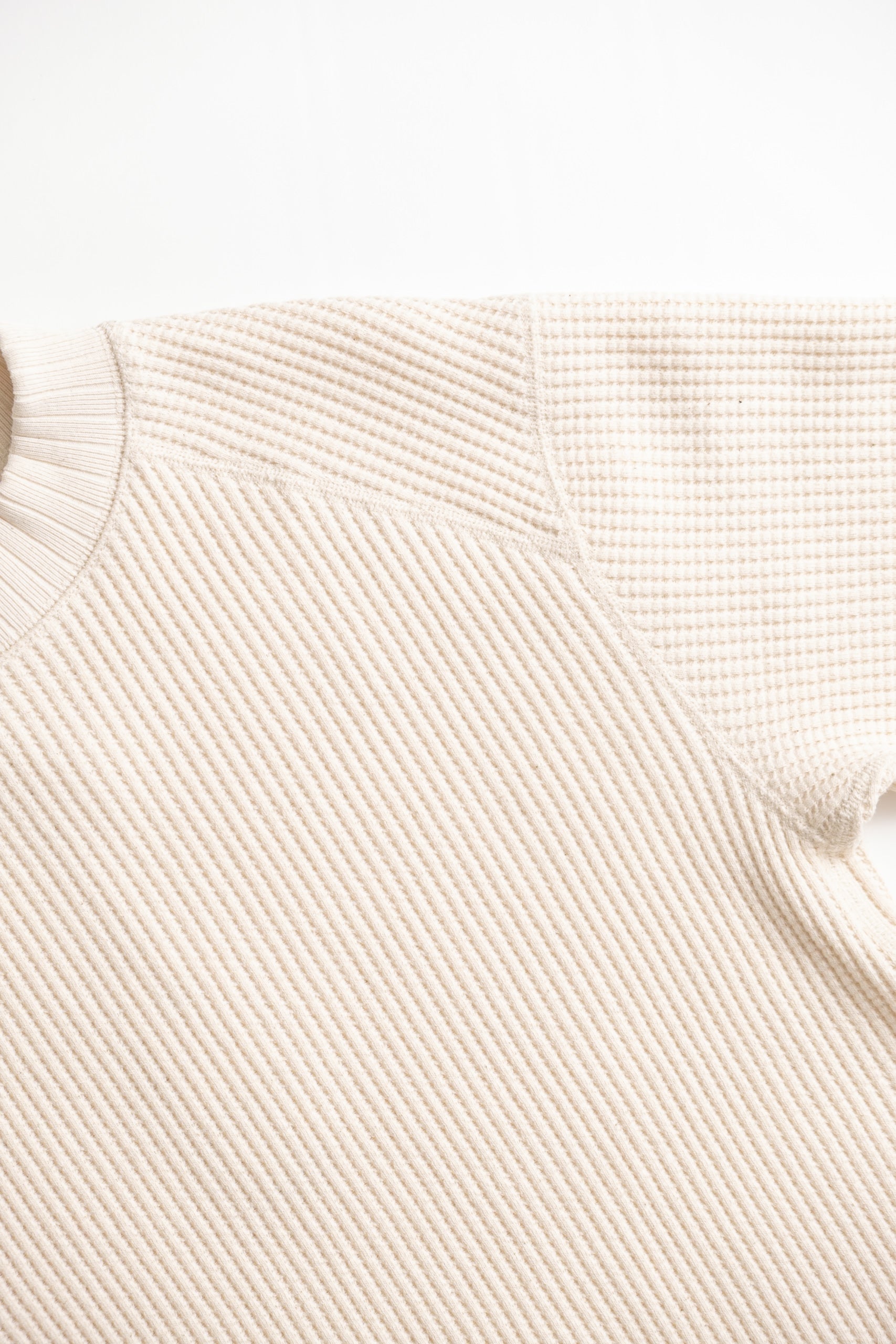 WAFFLE MIDNECK - IVORY