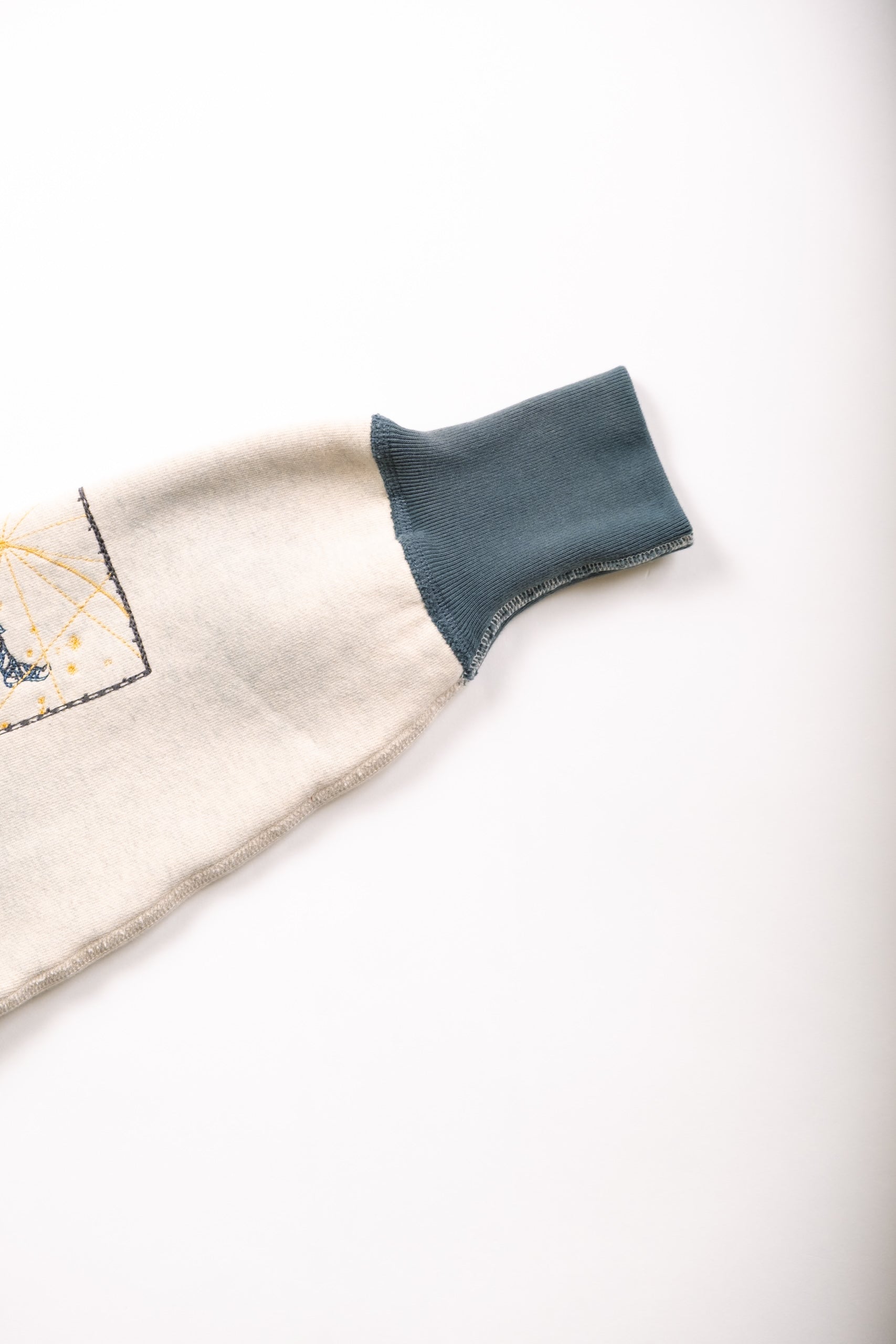LA LUNA CREW - TEAL/OATMEAL