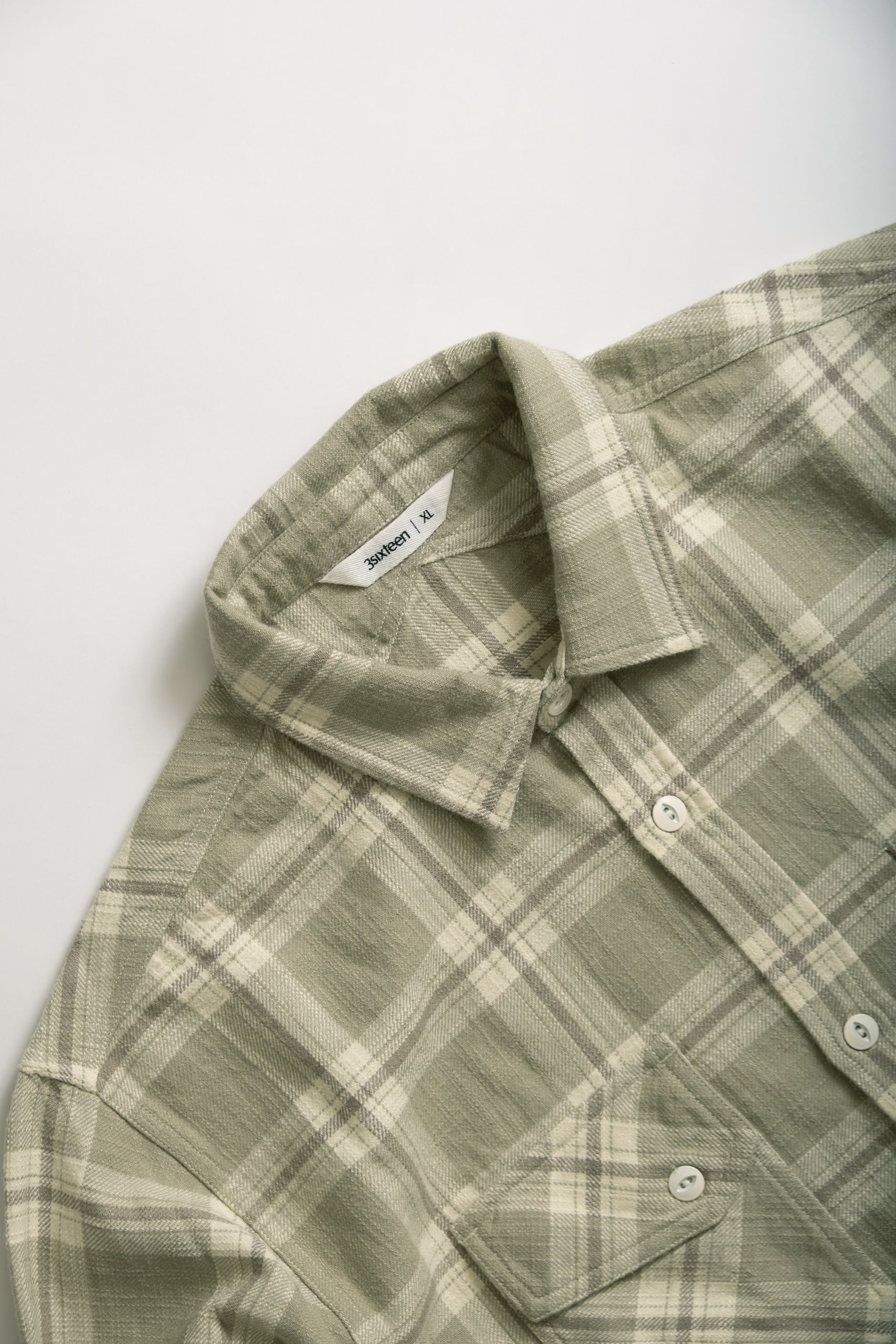 CROSSCUT FLANNEL - SEAFOAM