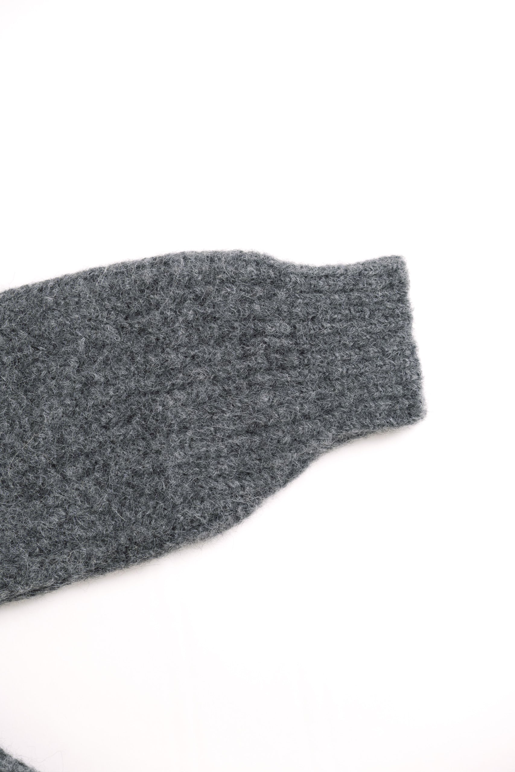 ALPACA RIB ZIP - STONE