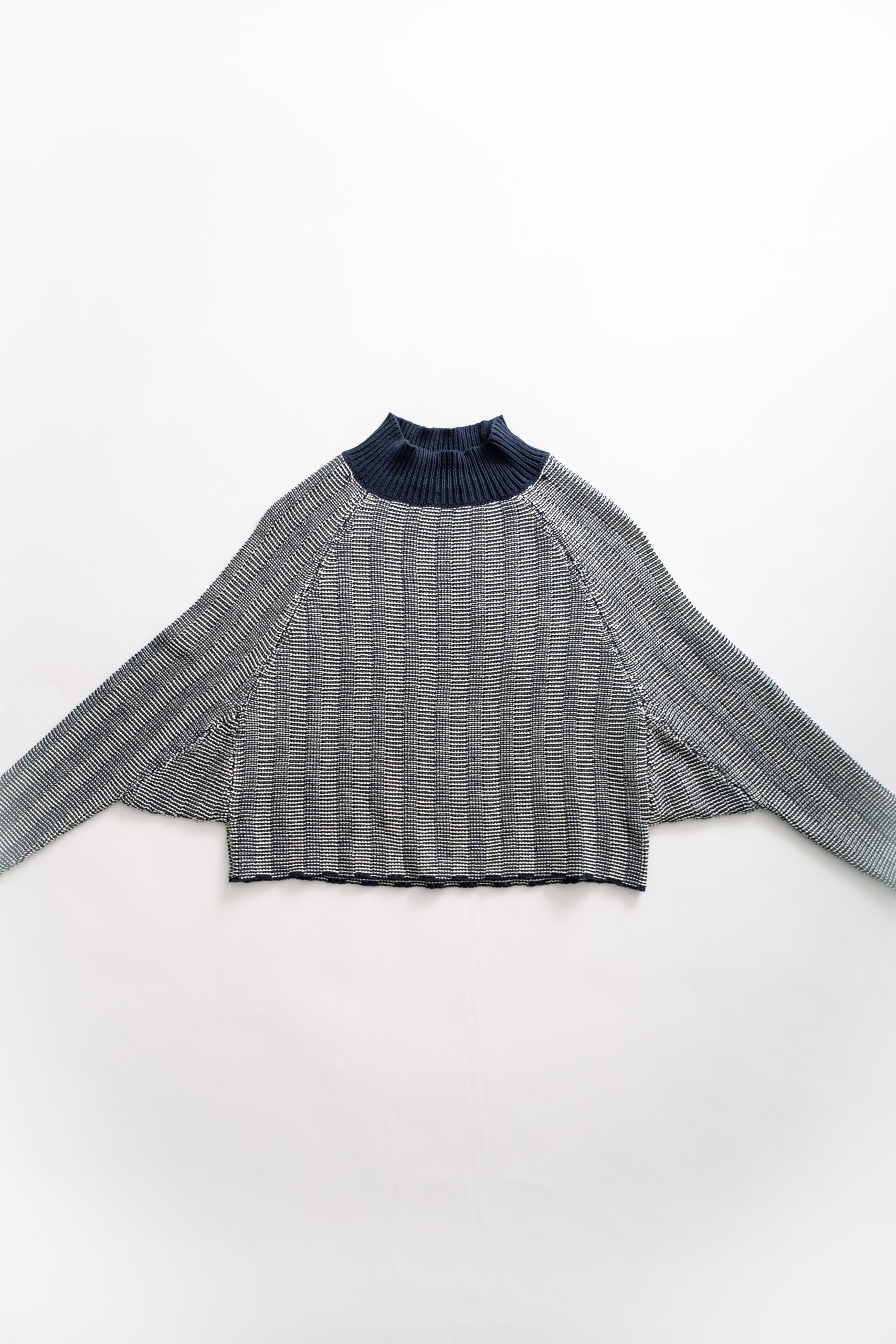 HENRIETTA TOP - NAVY/CREAM