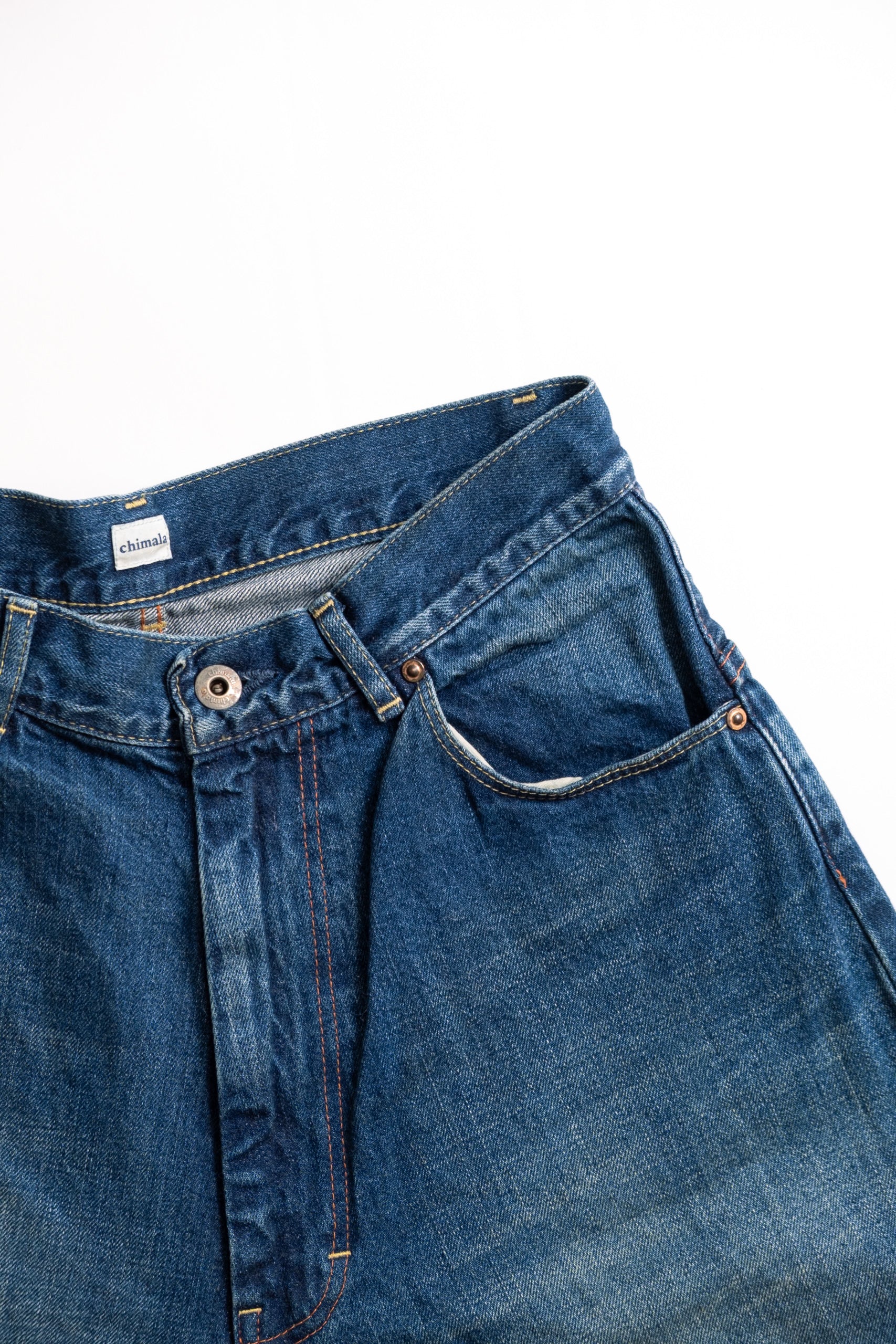 13.5OZ RANCH PANT - DARK WASH