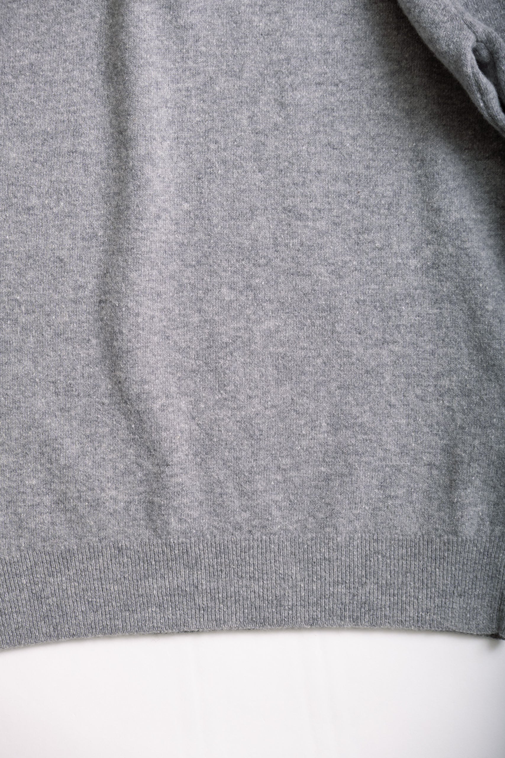 WOOL POLO - GREY MELANGE
