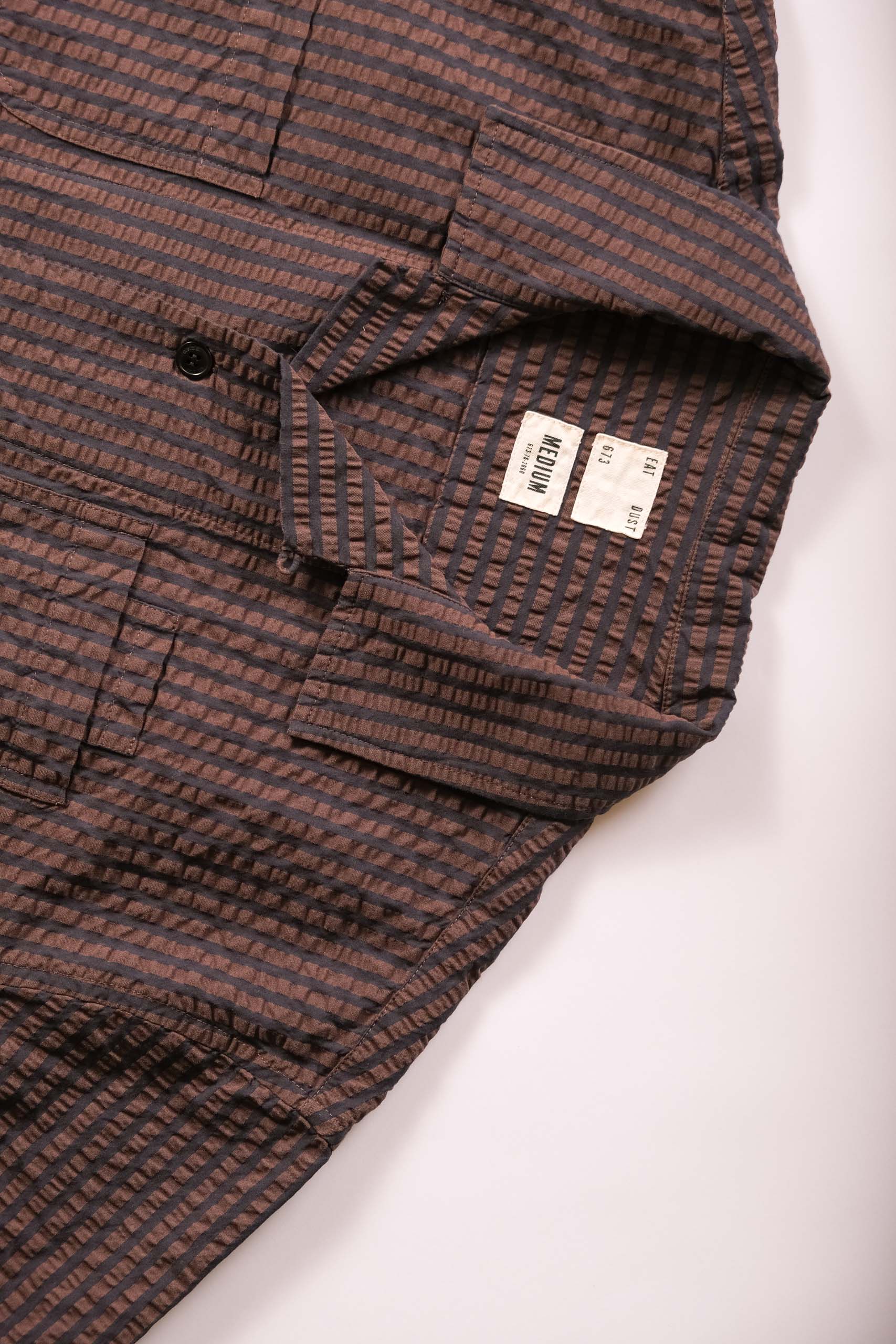 ALOHA SHIRT - COFFEE/NAVY
