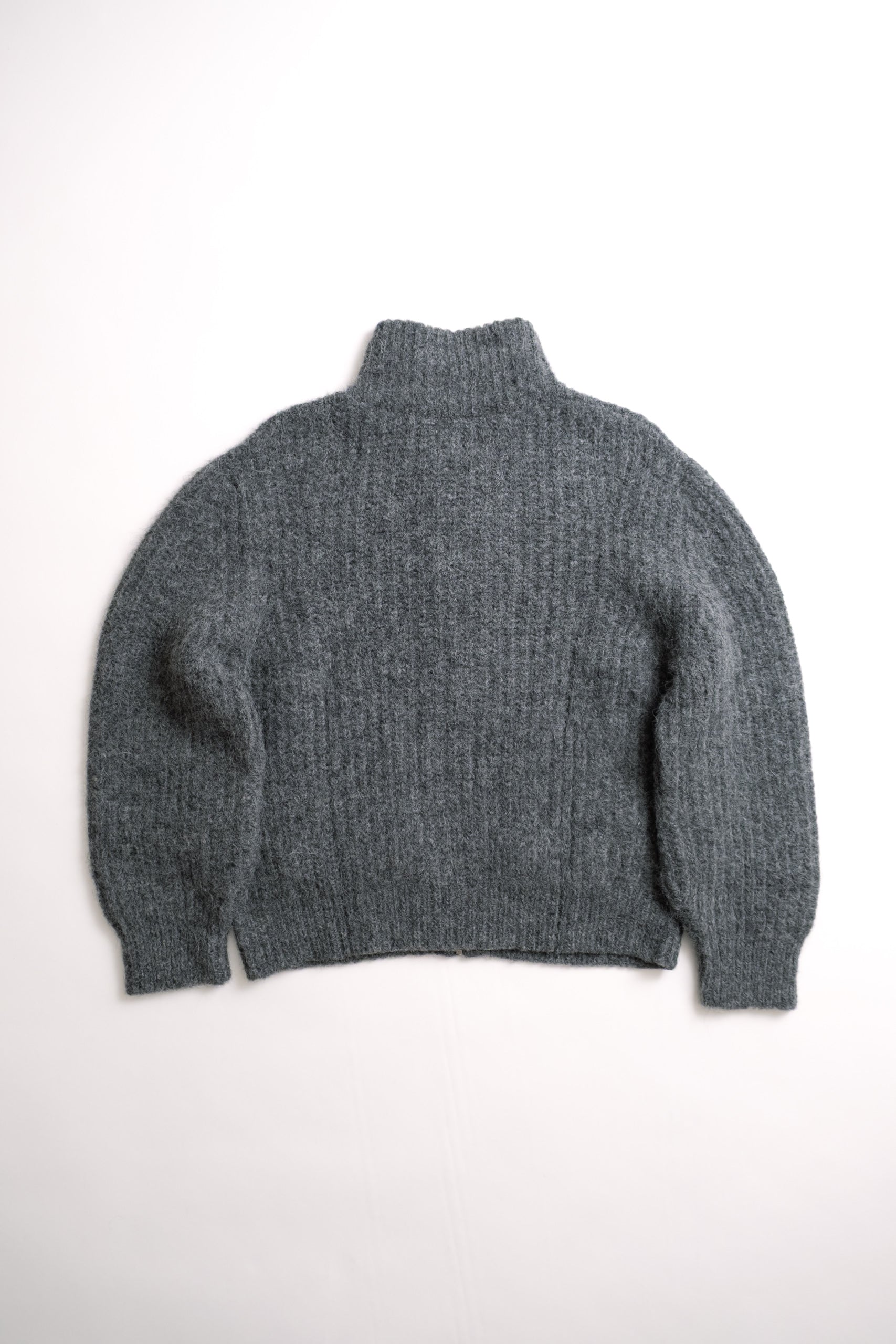 ALPACA RIB ZIP - STONE