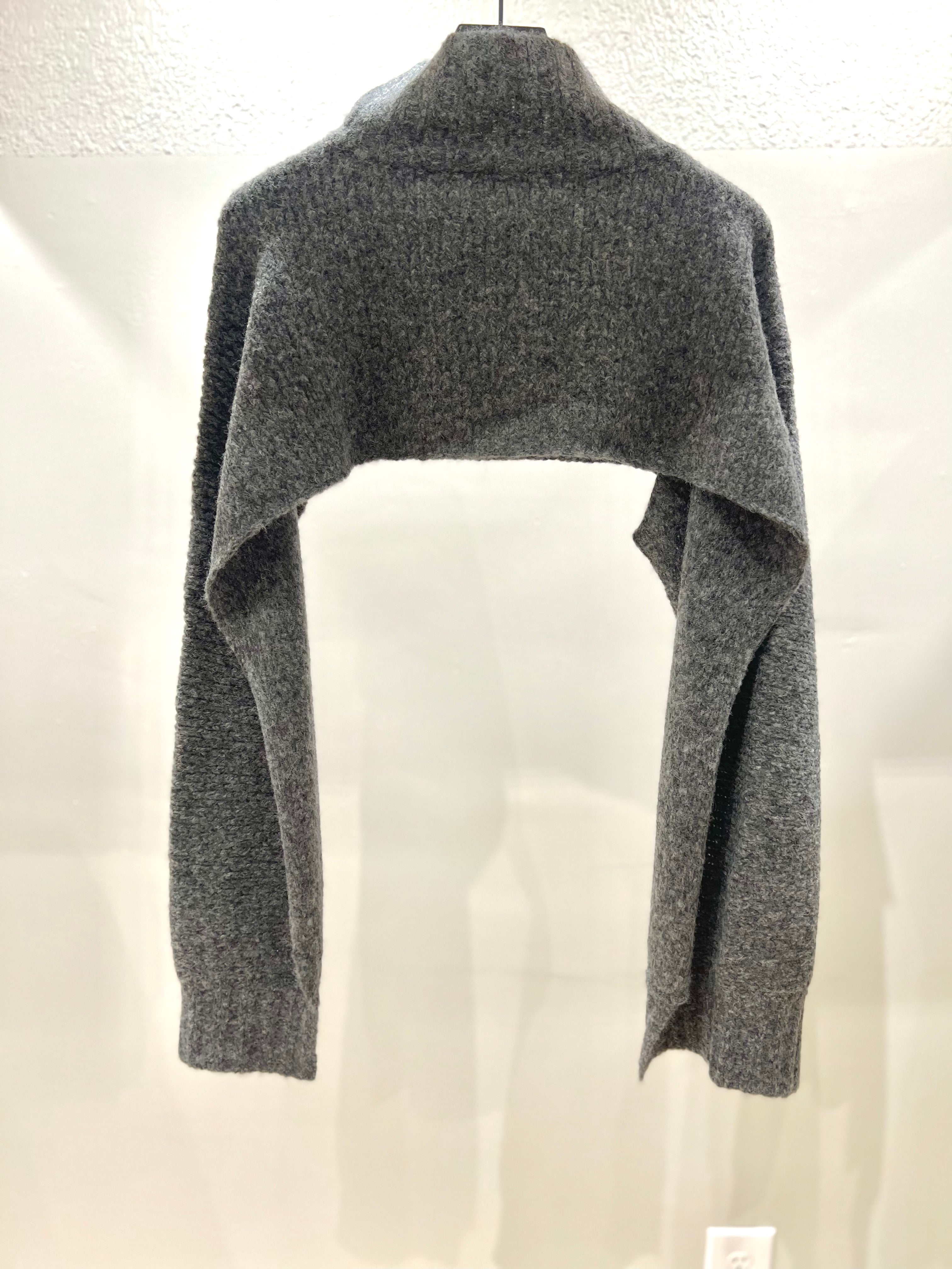 TURTLE NECK SCARF - CHARCOAL