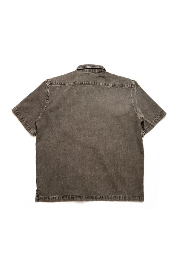 SHORT SLEEVE WORKSHIRT - UMBER STONEWASH