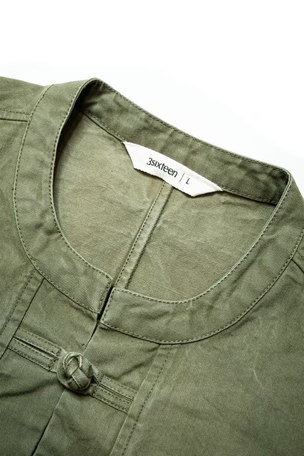 KUNG FU JACKET - OLIVE TWILL