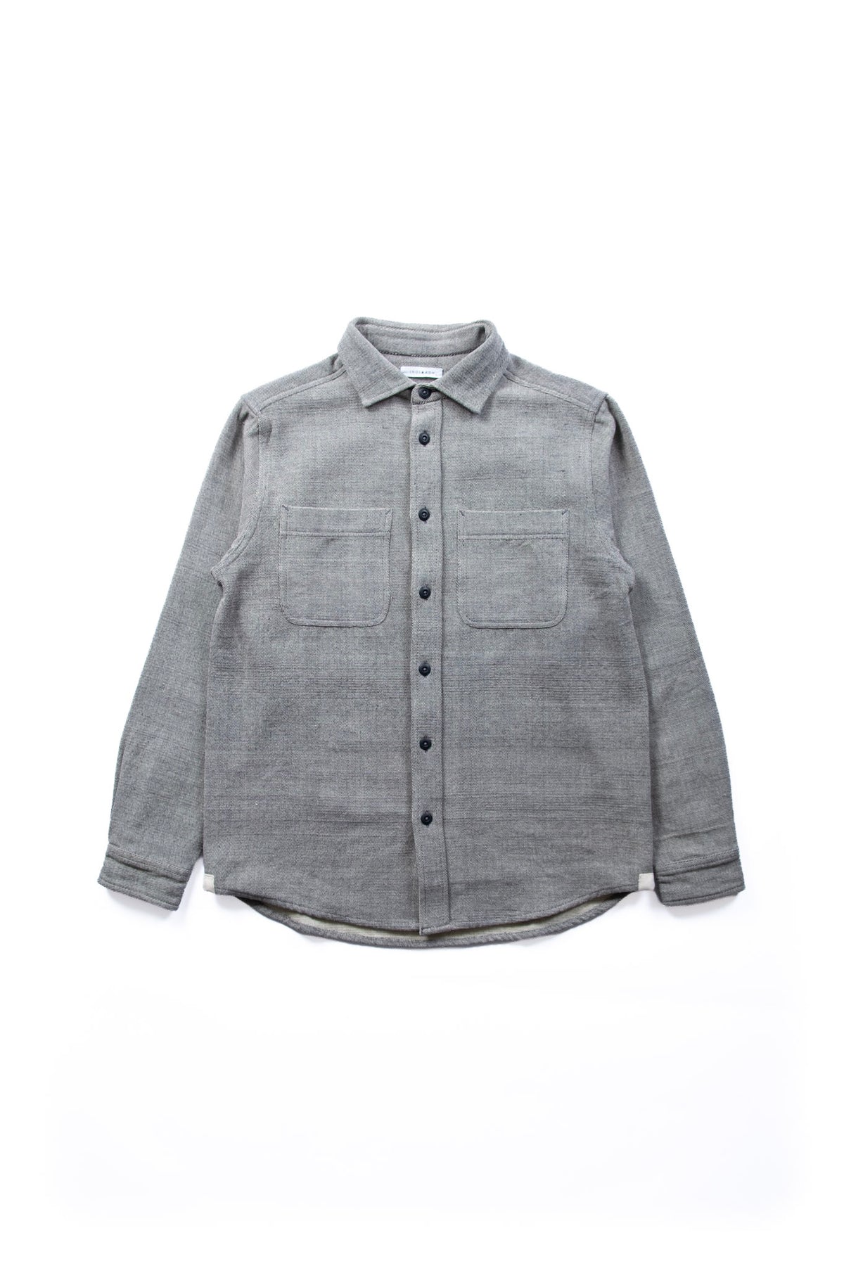 AMES WORKSHIRT - IRON/NATURAL