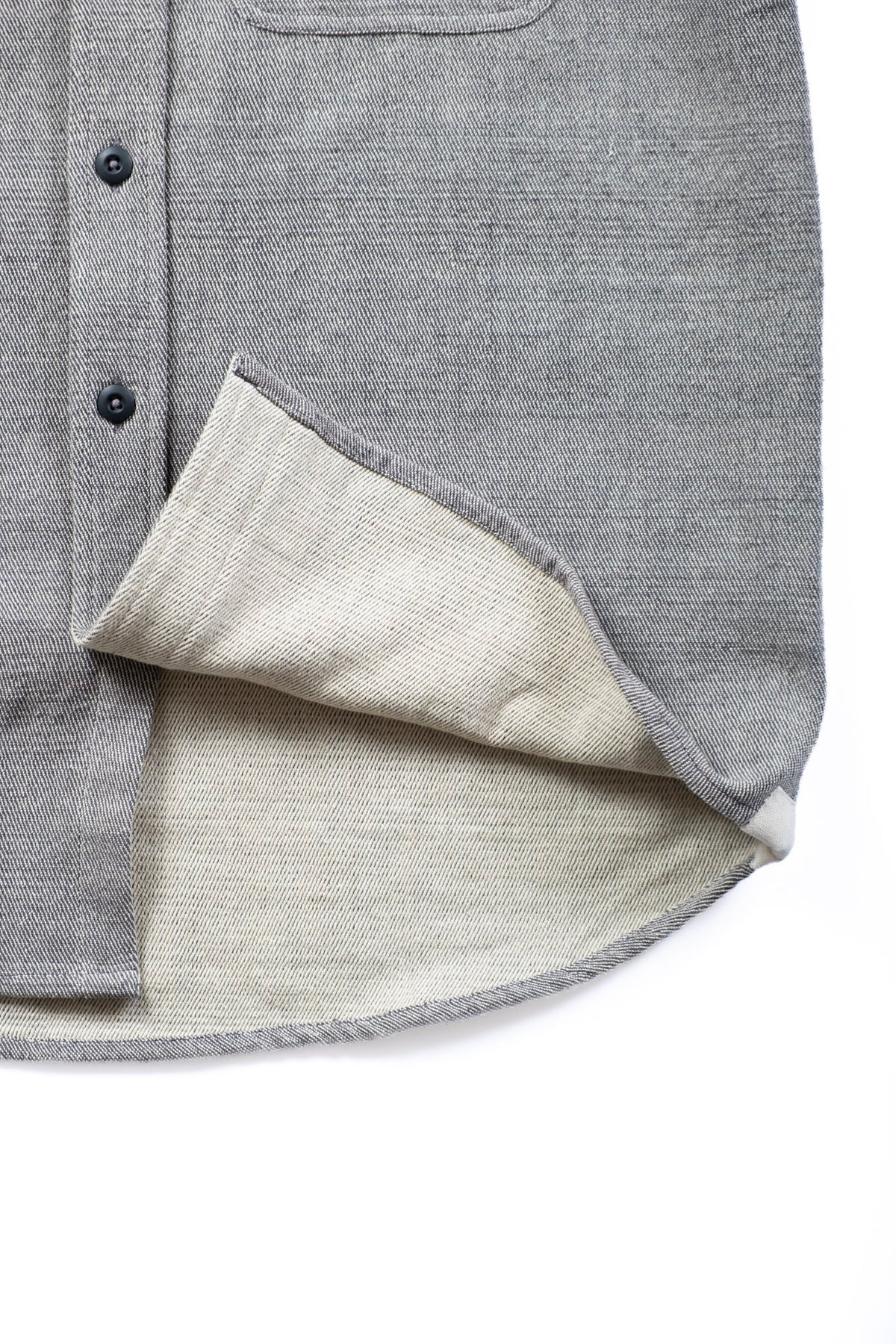 AMES WORKSHIRT - IRON/NATURAL