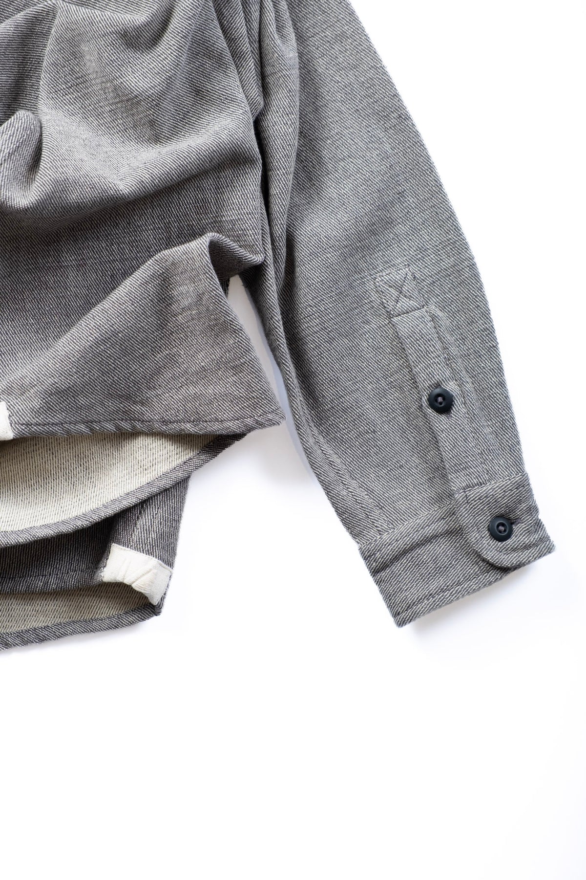 AMES WORKSHIRT - IRON/NATURAL