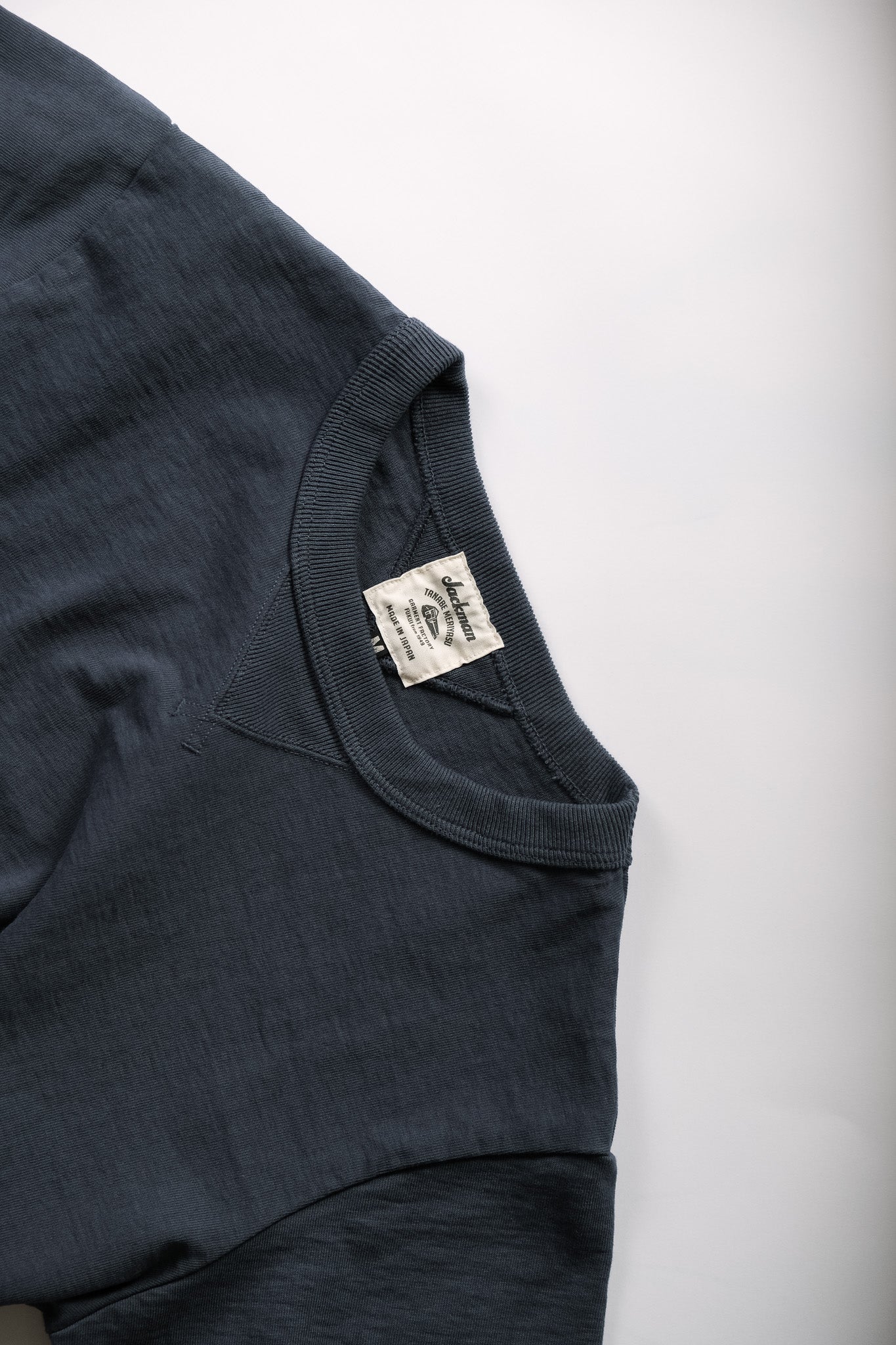 DOTSUME RIB T - STEEL BLUE