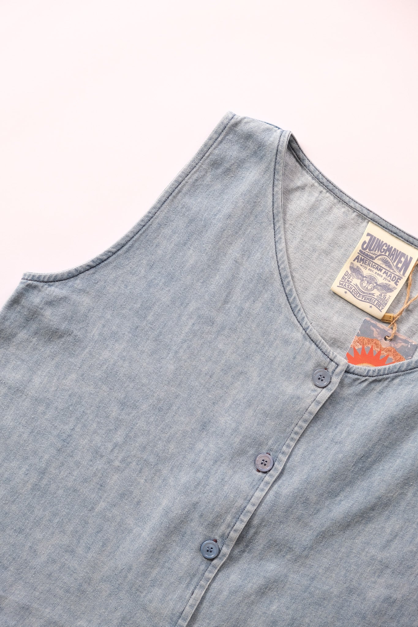 SKYLINE DENIM VEST - LIGHT