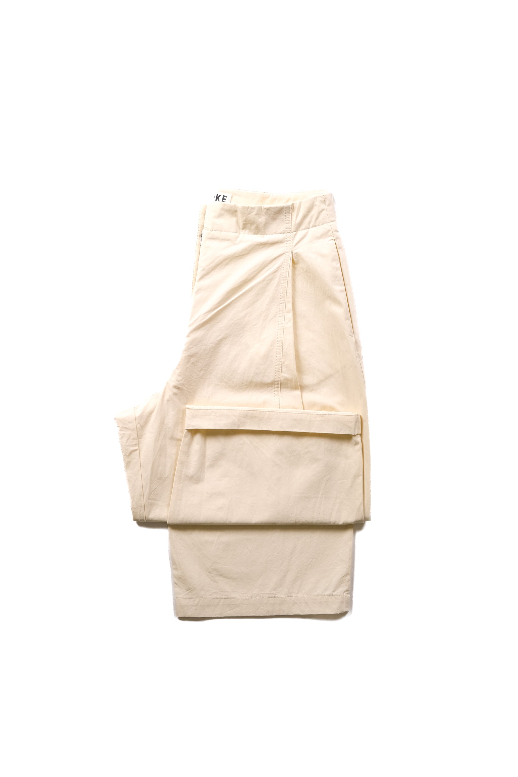 AMBER PLEAT FRONT PANT - ECRU