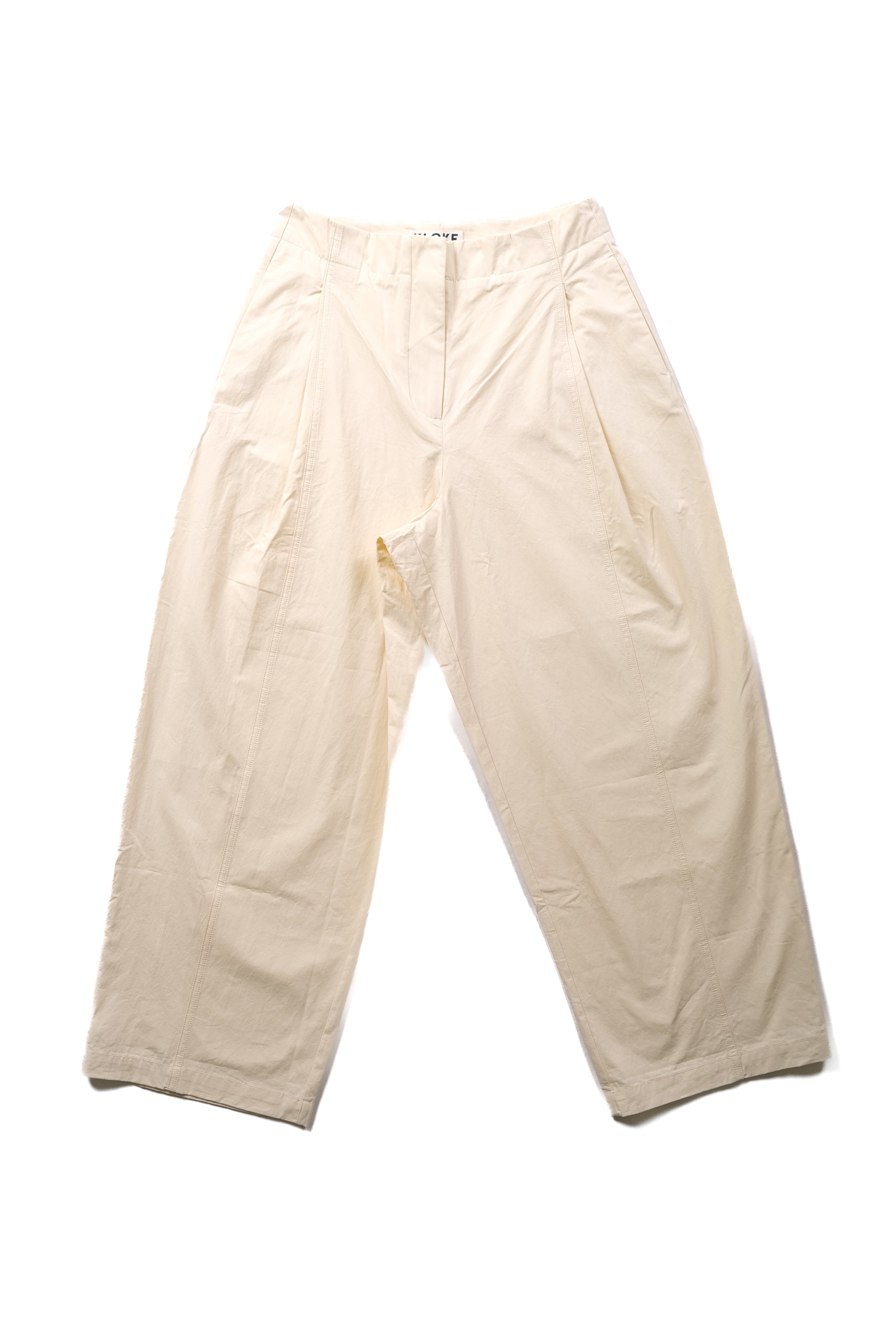 AMBER PLEAT FRONT PANT - ECRU