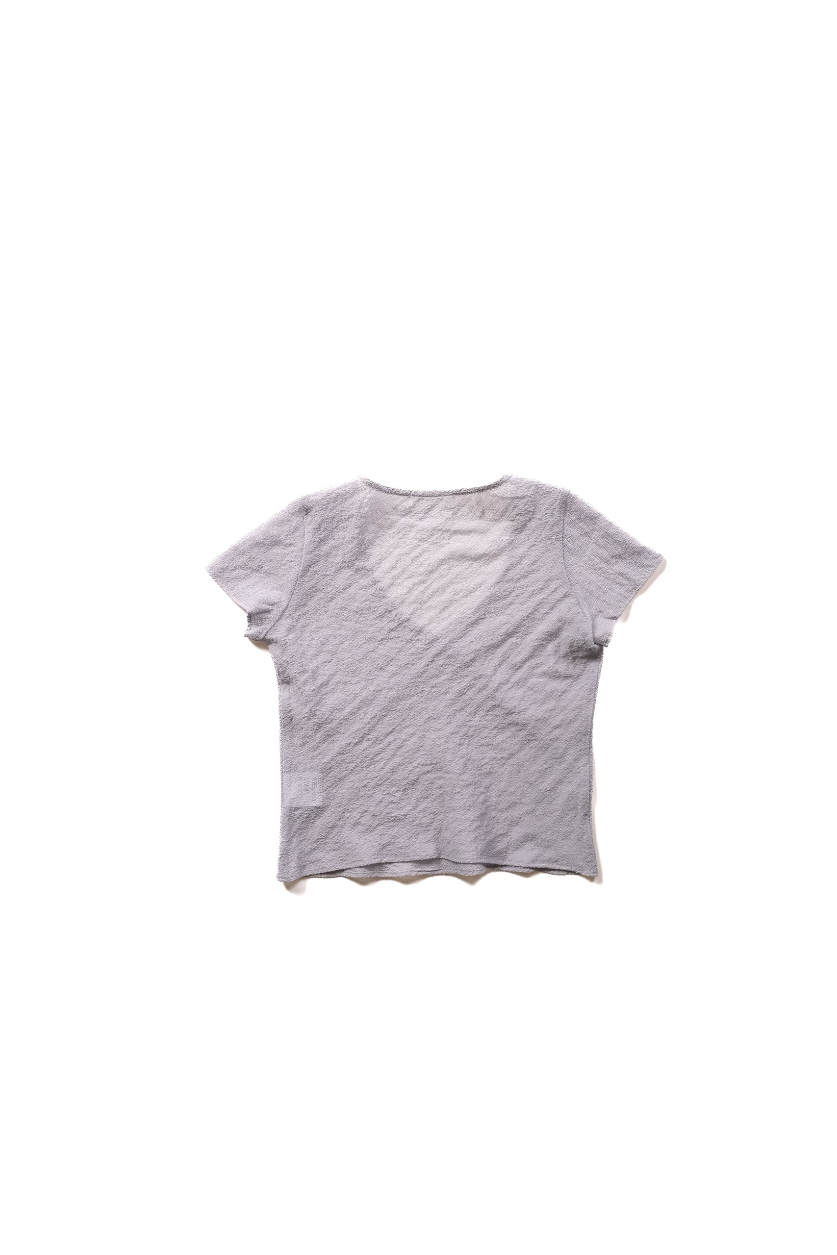 CENTERED V NECK - PALE BLUE