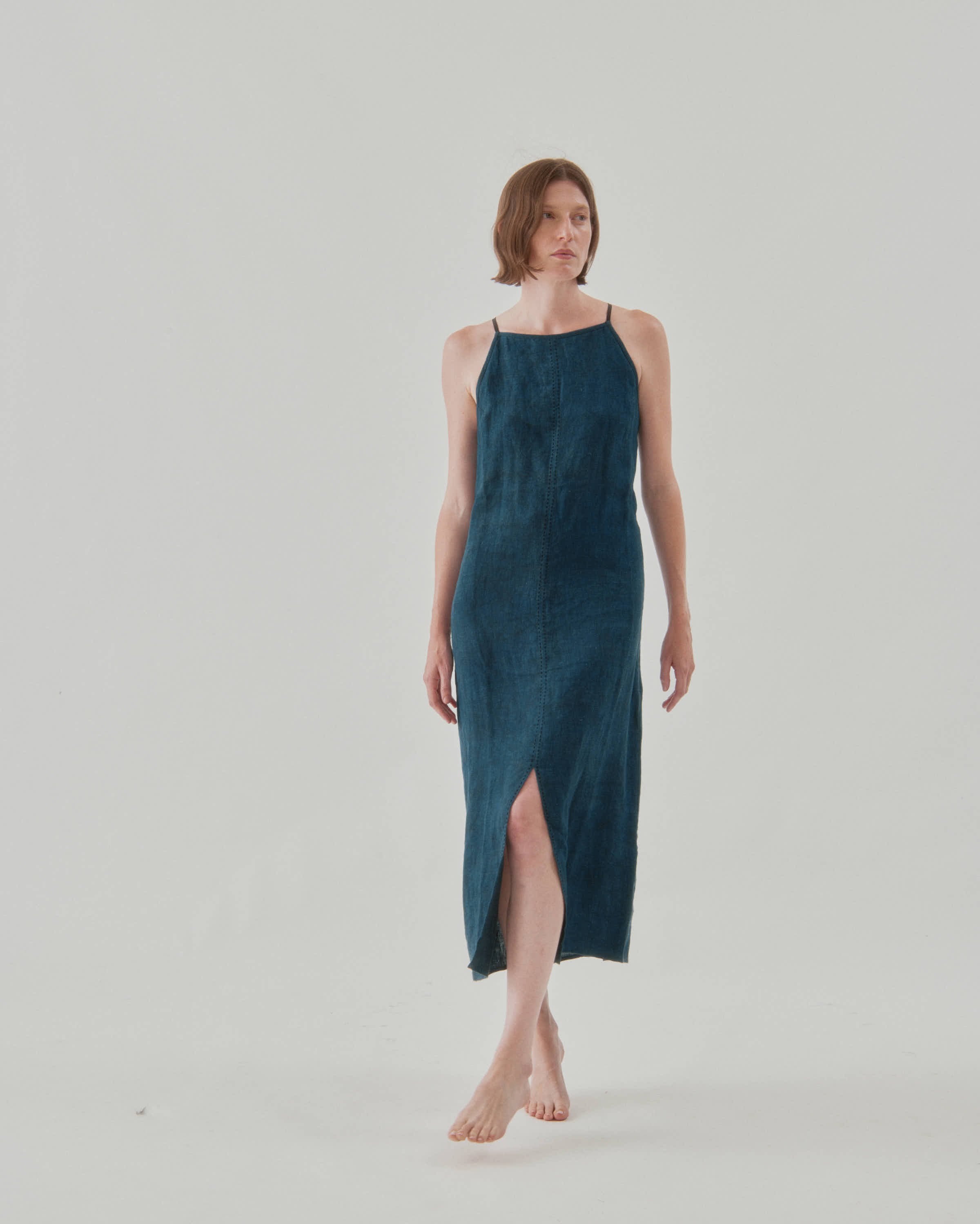TILDA SLIP DRESS - INDIGO