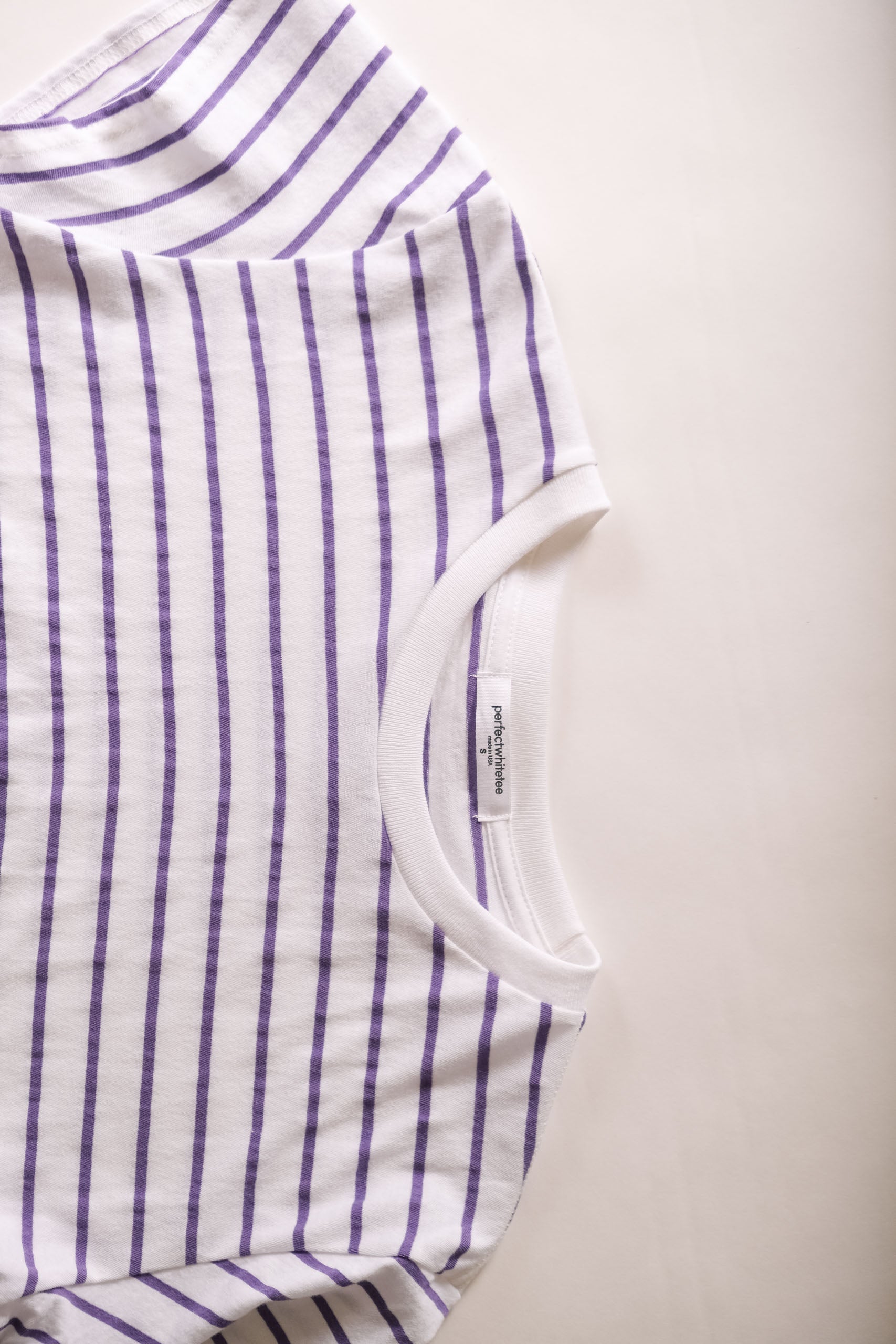 EVERETT - VIOLET/WHITE STRIPE