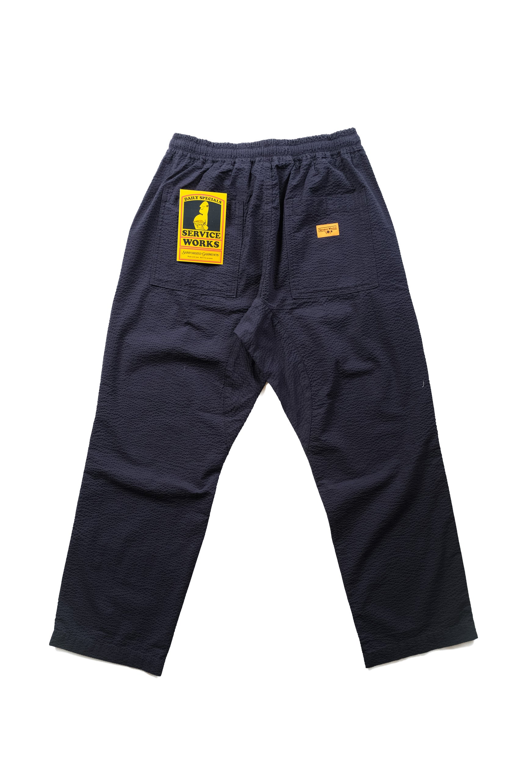 SEERSUCKER CHEF PANT - NAVY