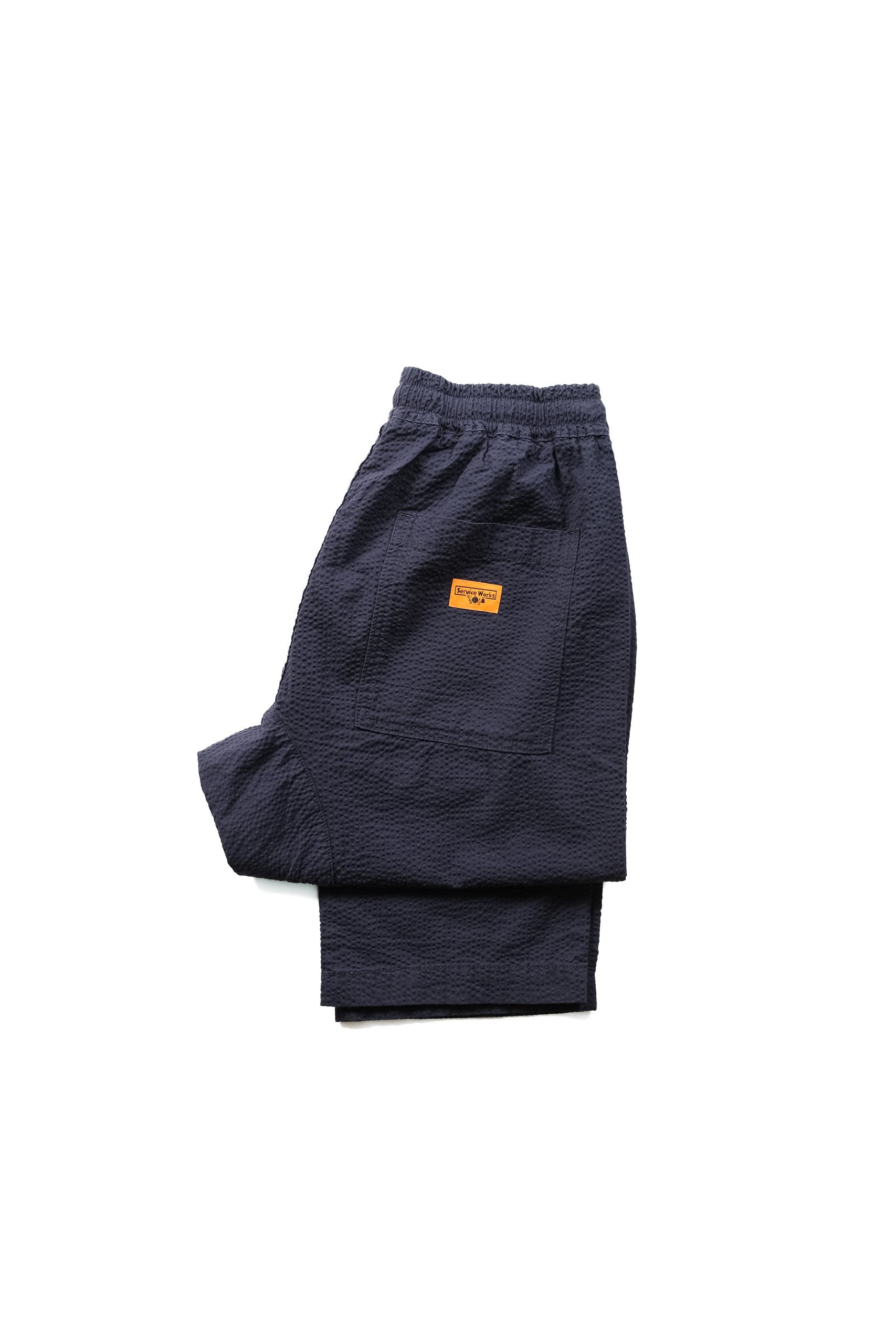 SEERSUCKER CHEF PANT - NAVY