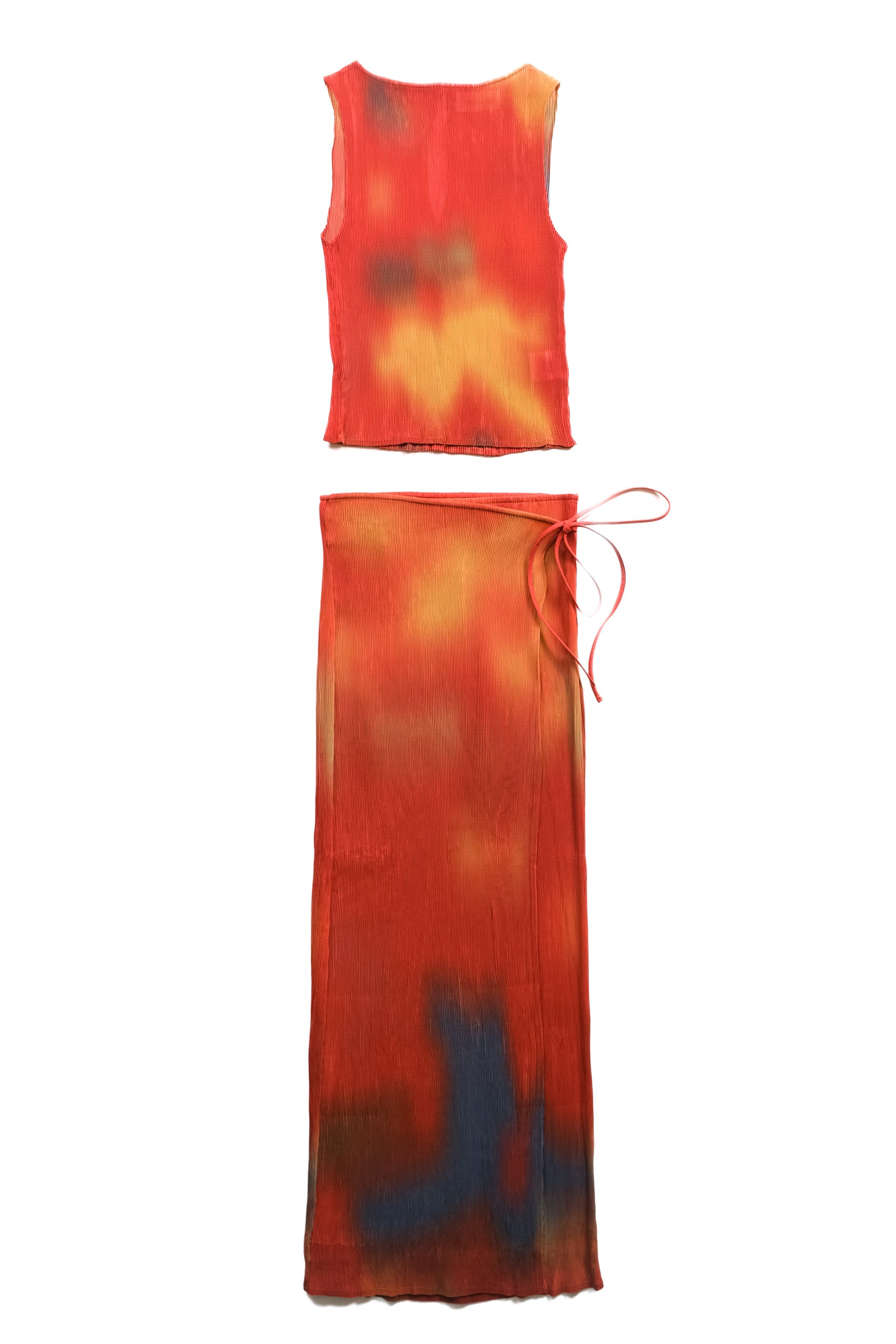 FLOWERS PLEATED DORA TOP