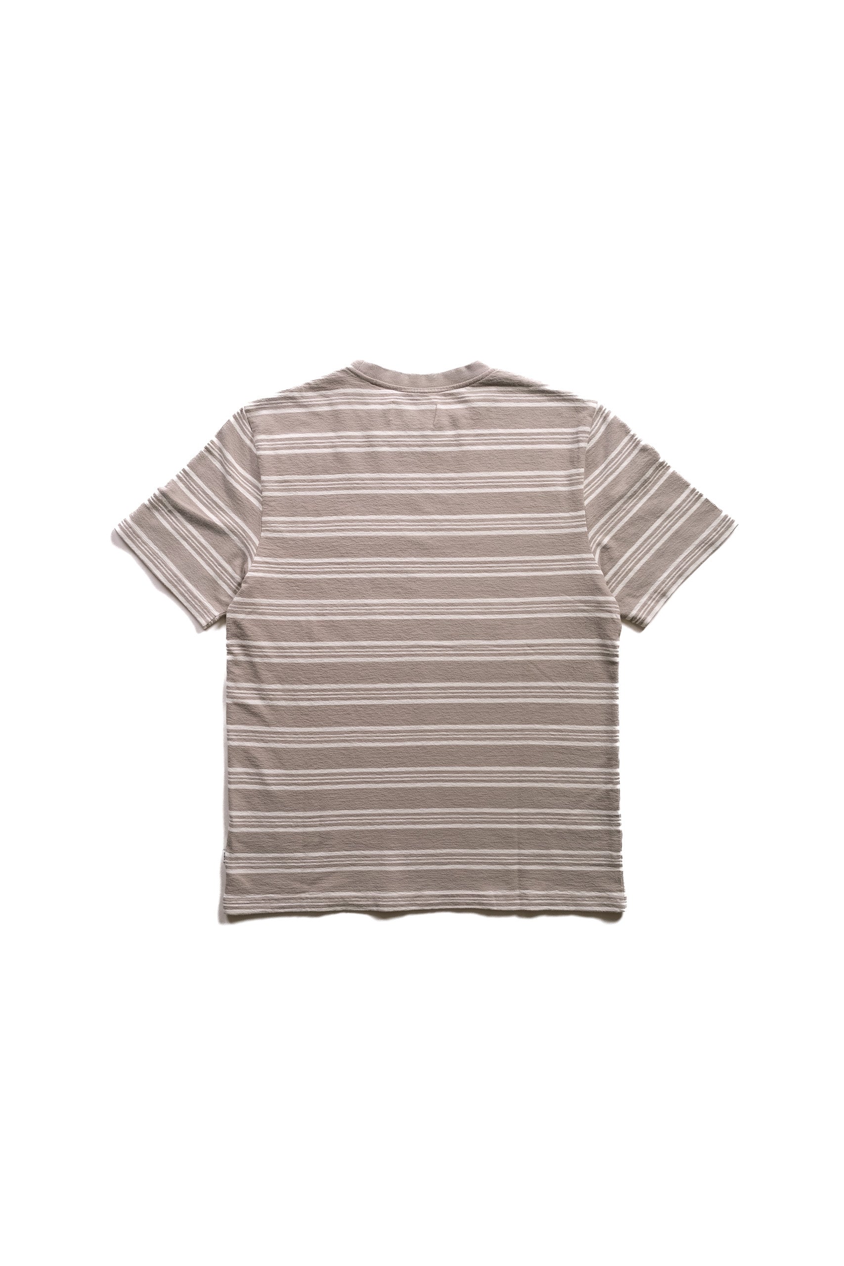 DEAN STRIPE TEE - TAUPE/ECRU