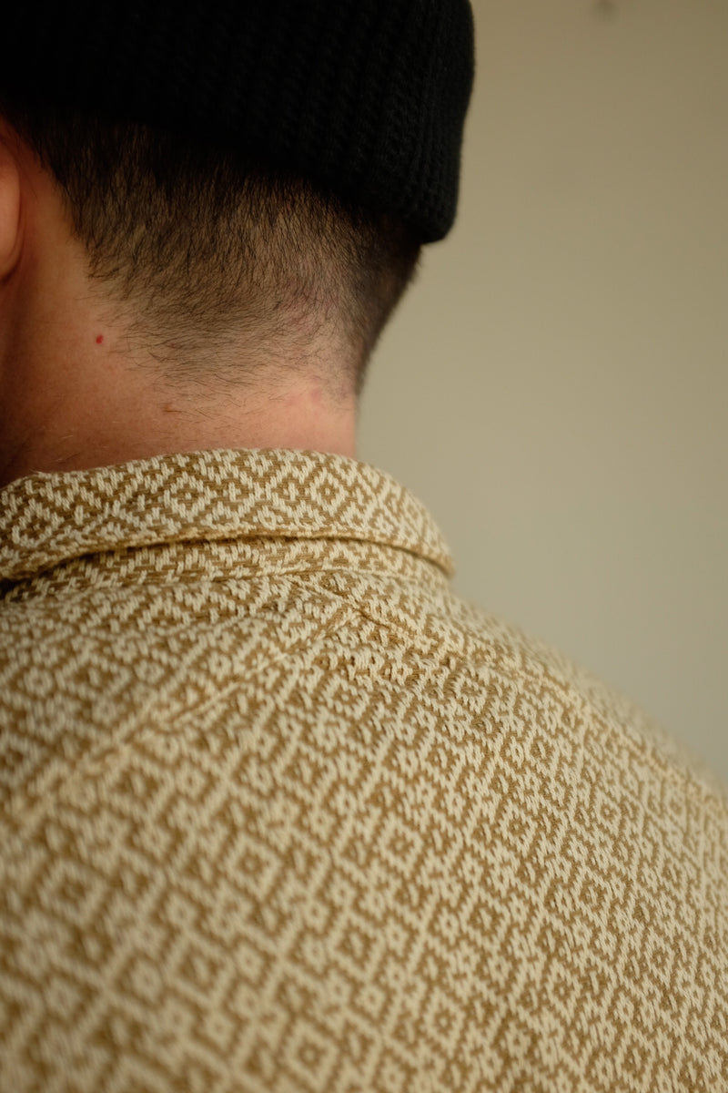 VACATION SHIRT - NUTMEG JAQUARD
