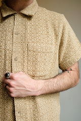 VACATION SHIRT - NUTMEG JAQUARD