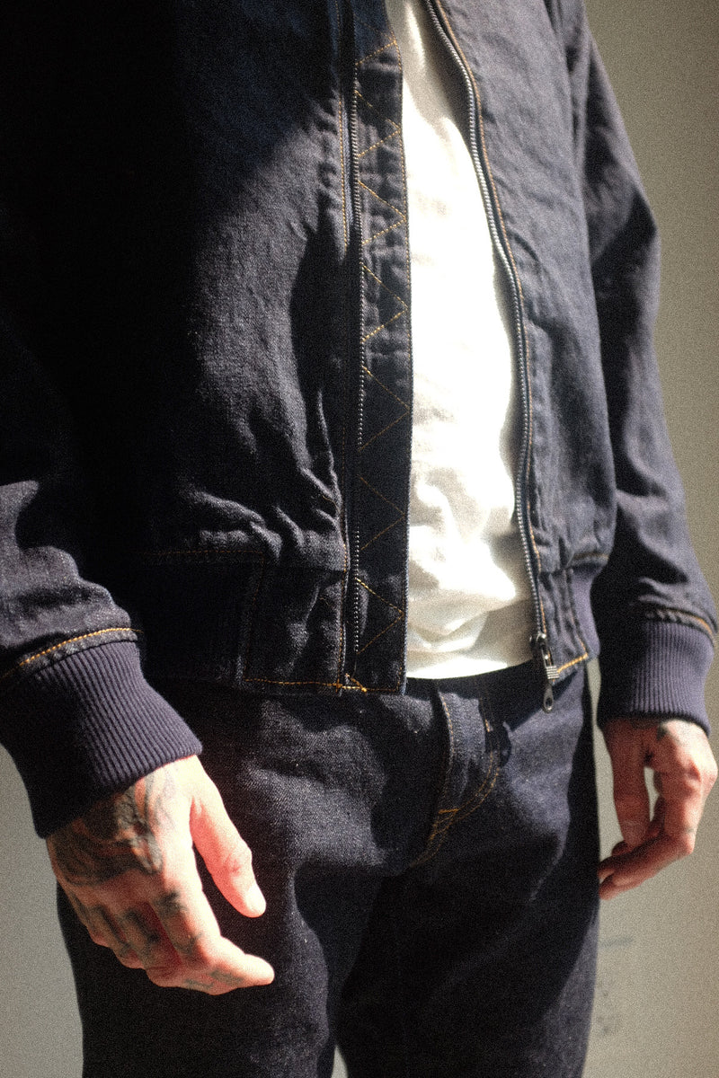 13.5OZ DENIM BOMBER JACKET