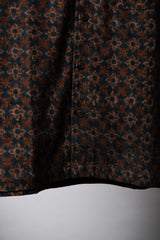 KHUSHI CAMP SHIRT - RUST FLORAL BLOCK