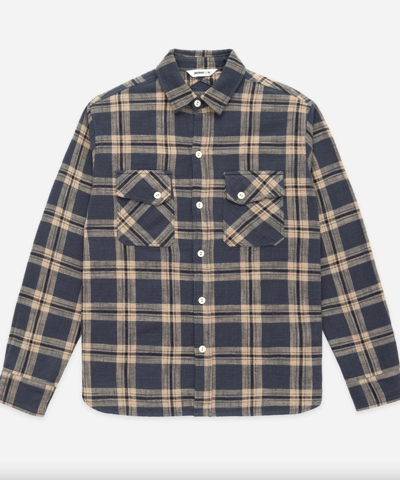 CROSSCUT FLANNEL - SLATE SLUB