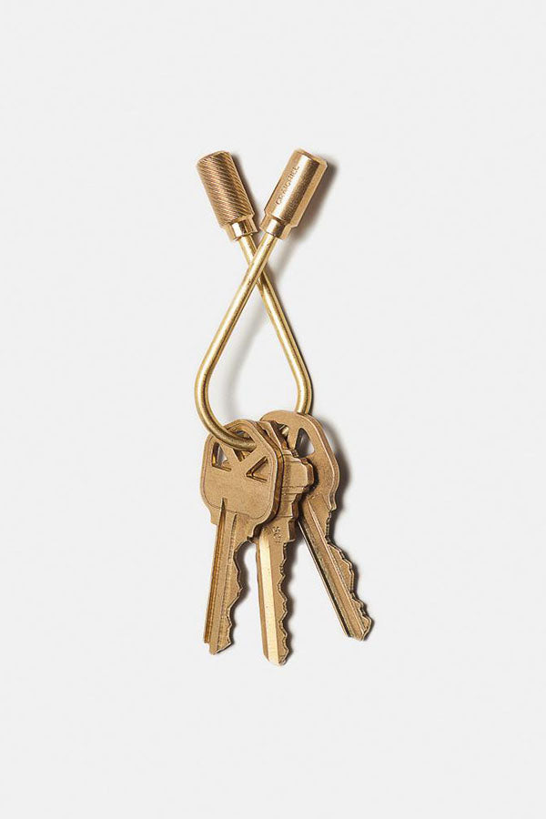 CLOSED HELIX KEYRING-BRASS