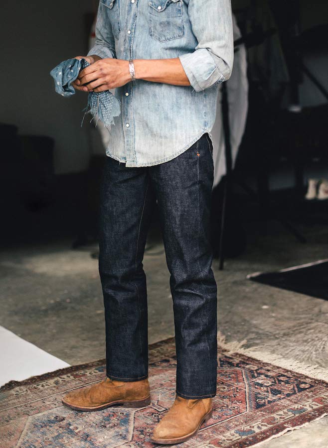HENRY - INDIGO RIGID 13.5OZ VIDALIA SELVAGE DENIM USA