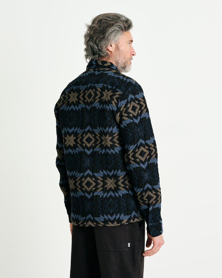 WHITING OVERSHIRT MAZE - BLACK/NAVY