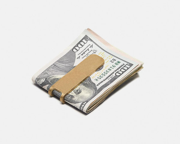 SQUARE MONEY CLIP - BRASS