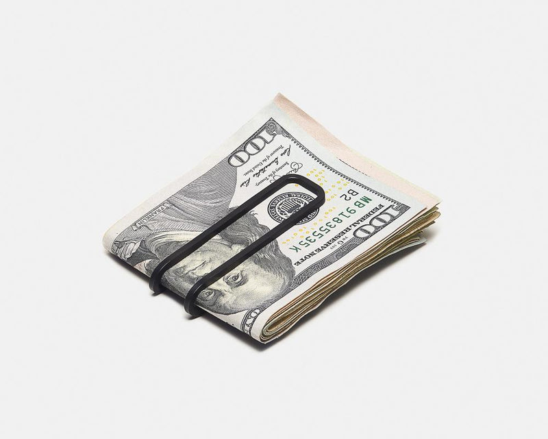 SQUARE MONEY CLIP - BLACK