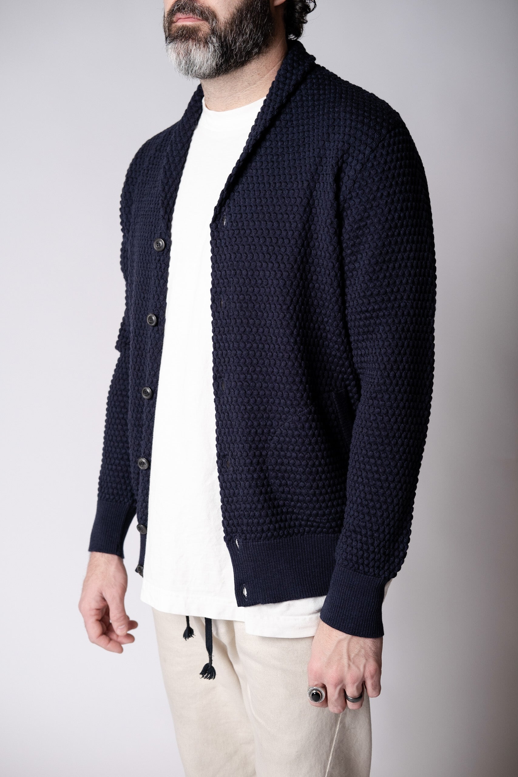 SHAWL COLLAR CARDIGAN