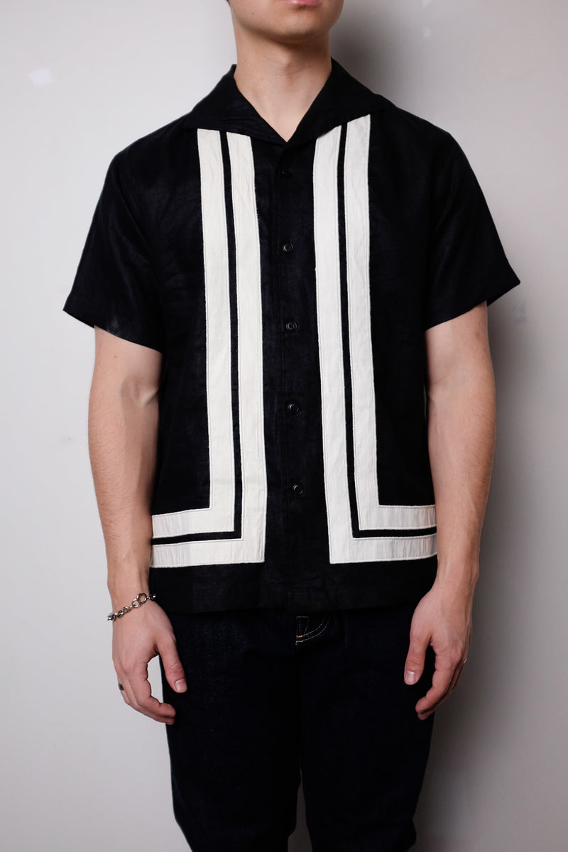 LEISURE SHIRT - BLACK BORDER