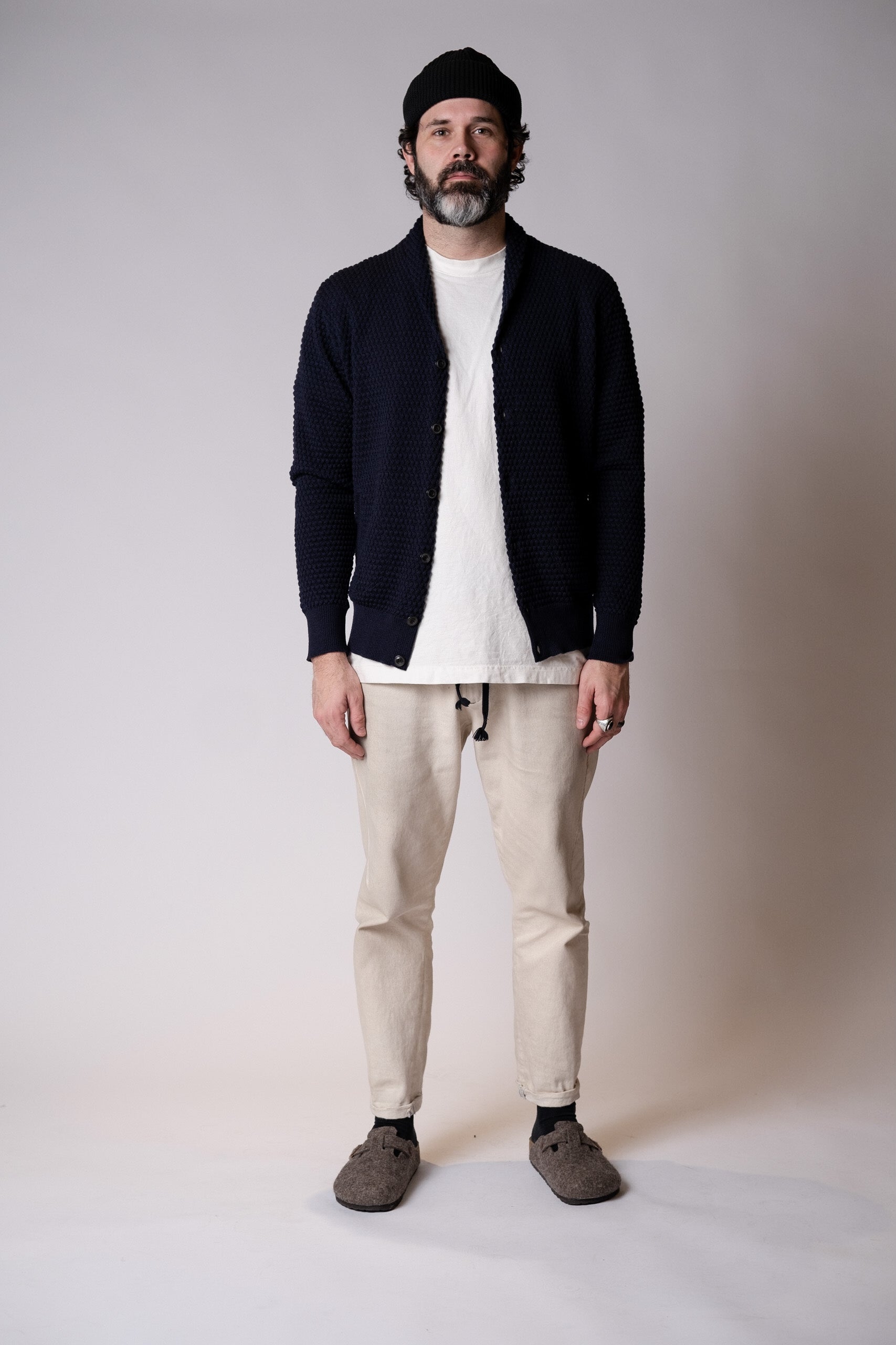 SHAWL COLLAR CARDIGAN